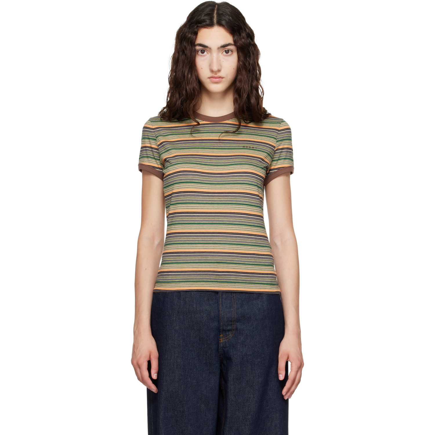 Marni Multicolor Striped T-shirt