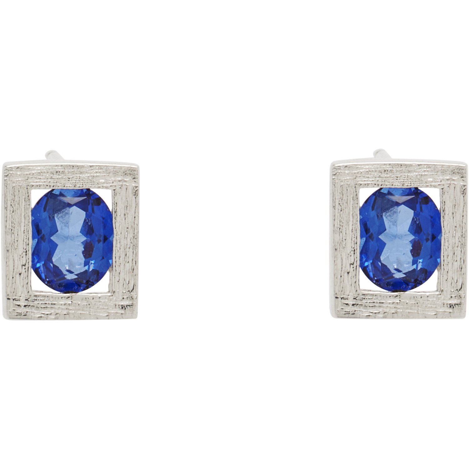 Bleue Burnham Opposite Stud Earrings In Sterling Silver | Bl