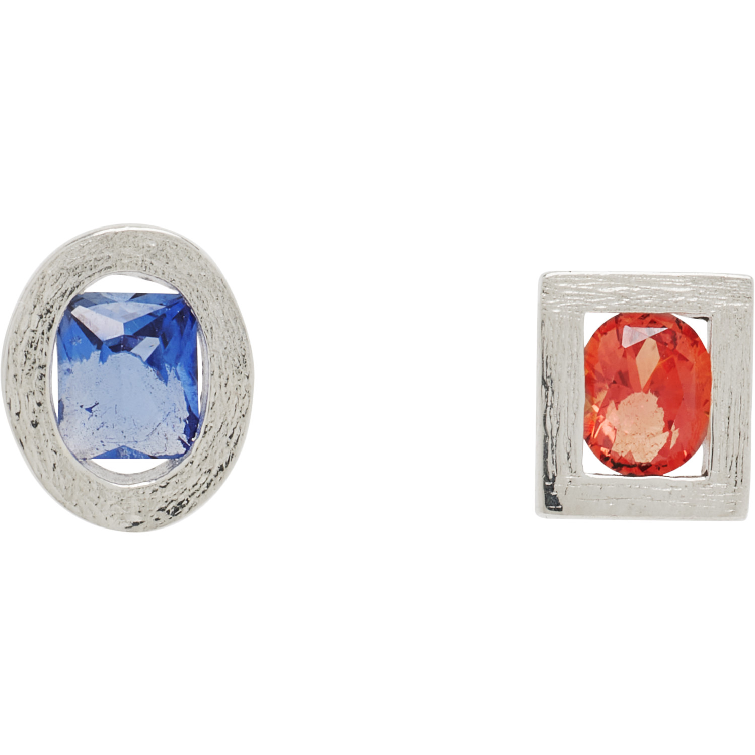 Bleue Burnham Opposite Stud Earrings In Sterling Silver | Bl