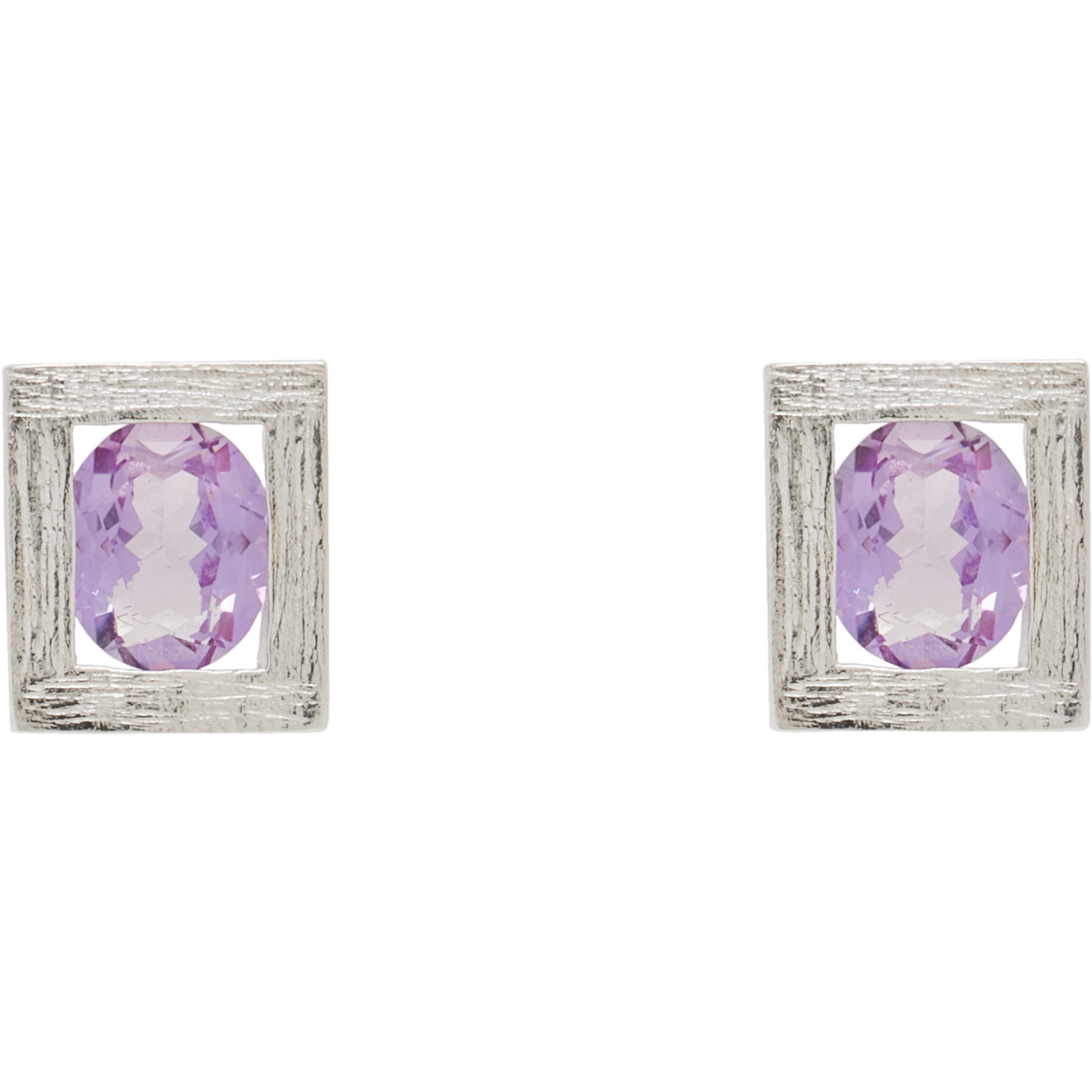 Bleue Burnham Ssense Exclusive Opposite Stud Earrings In Silver (925)