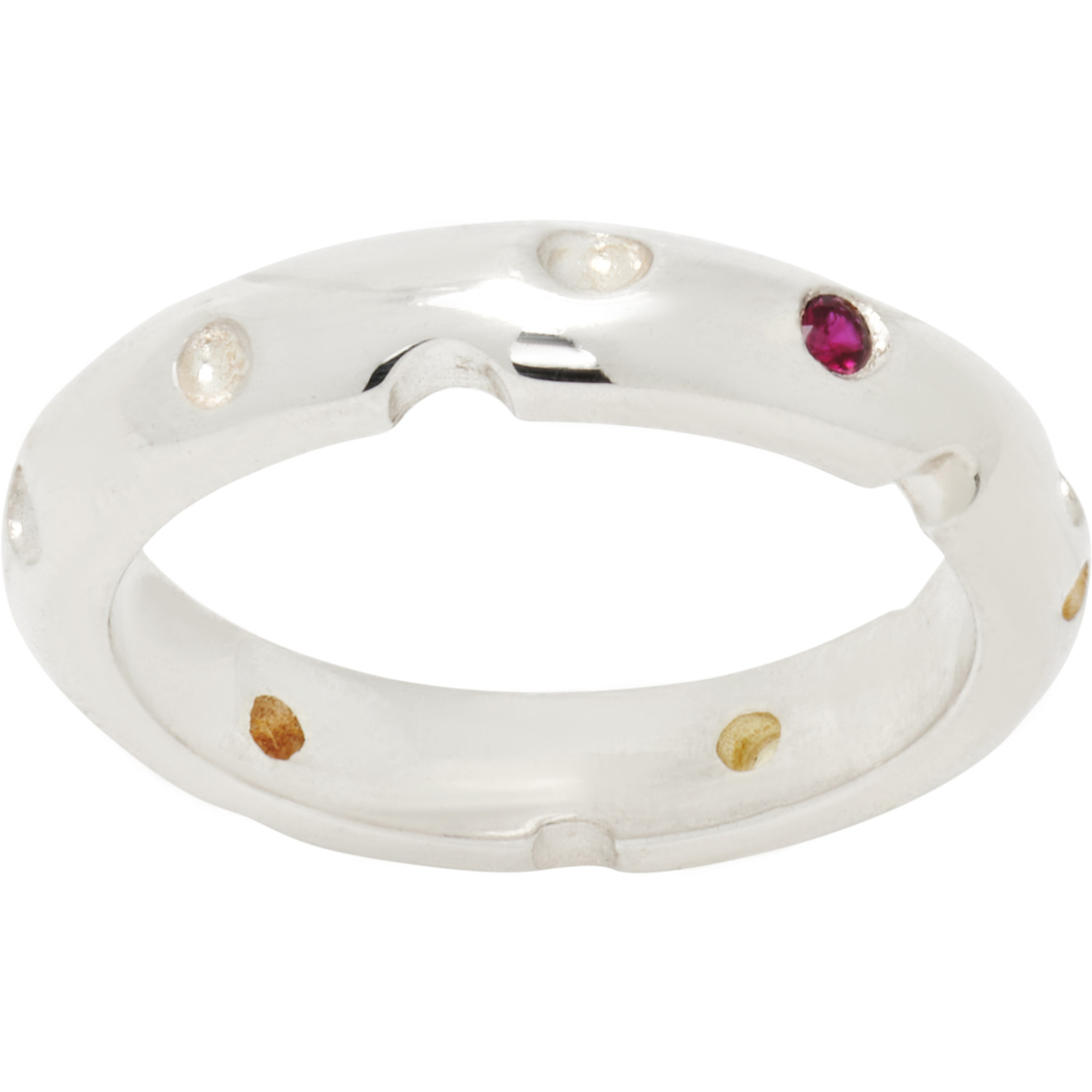 Bleue Burnham Kimchi Band Ring In Sterling Silver | Mu