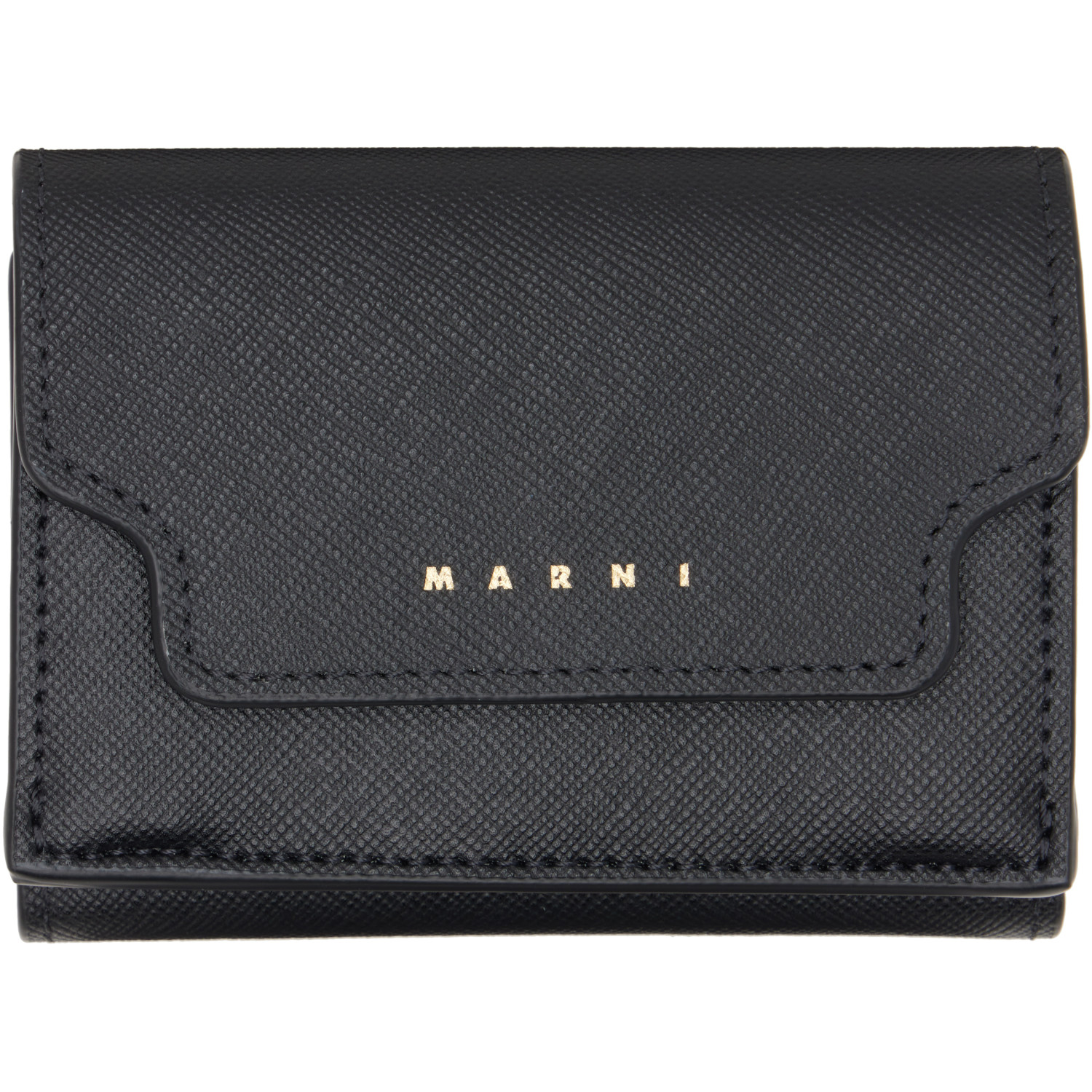 Marni Black Trifold Wallet