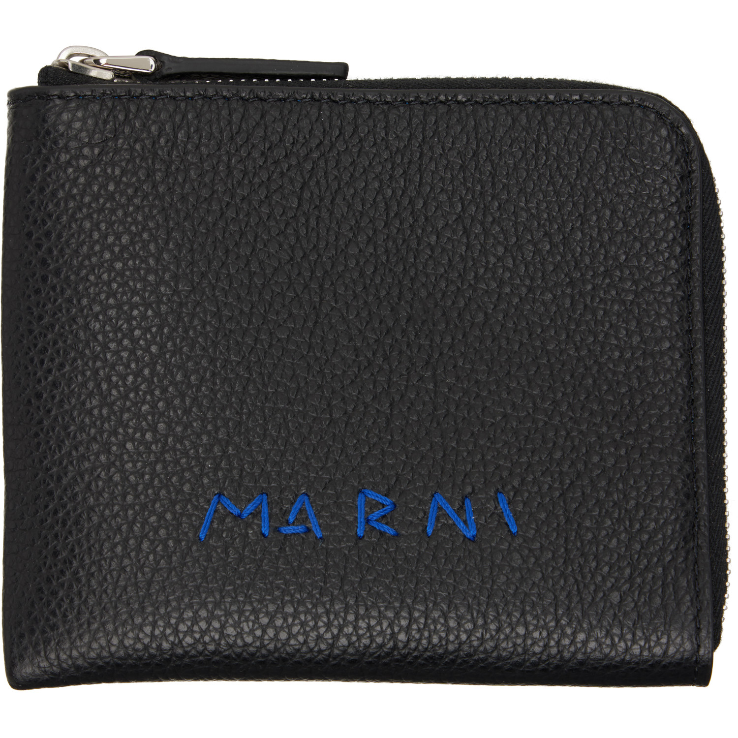 Marni Black Zip Around Wallet