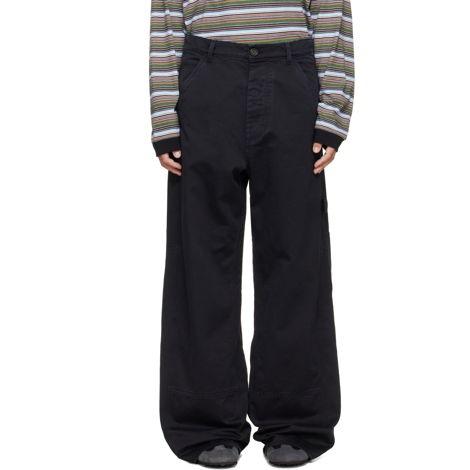 Marni Black Hammer Loop Trousers