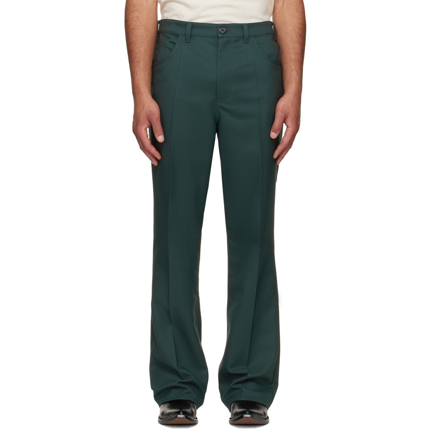 Marni Green Twill Trousers
