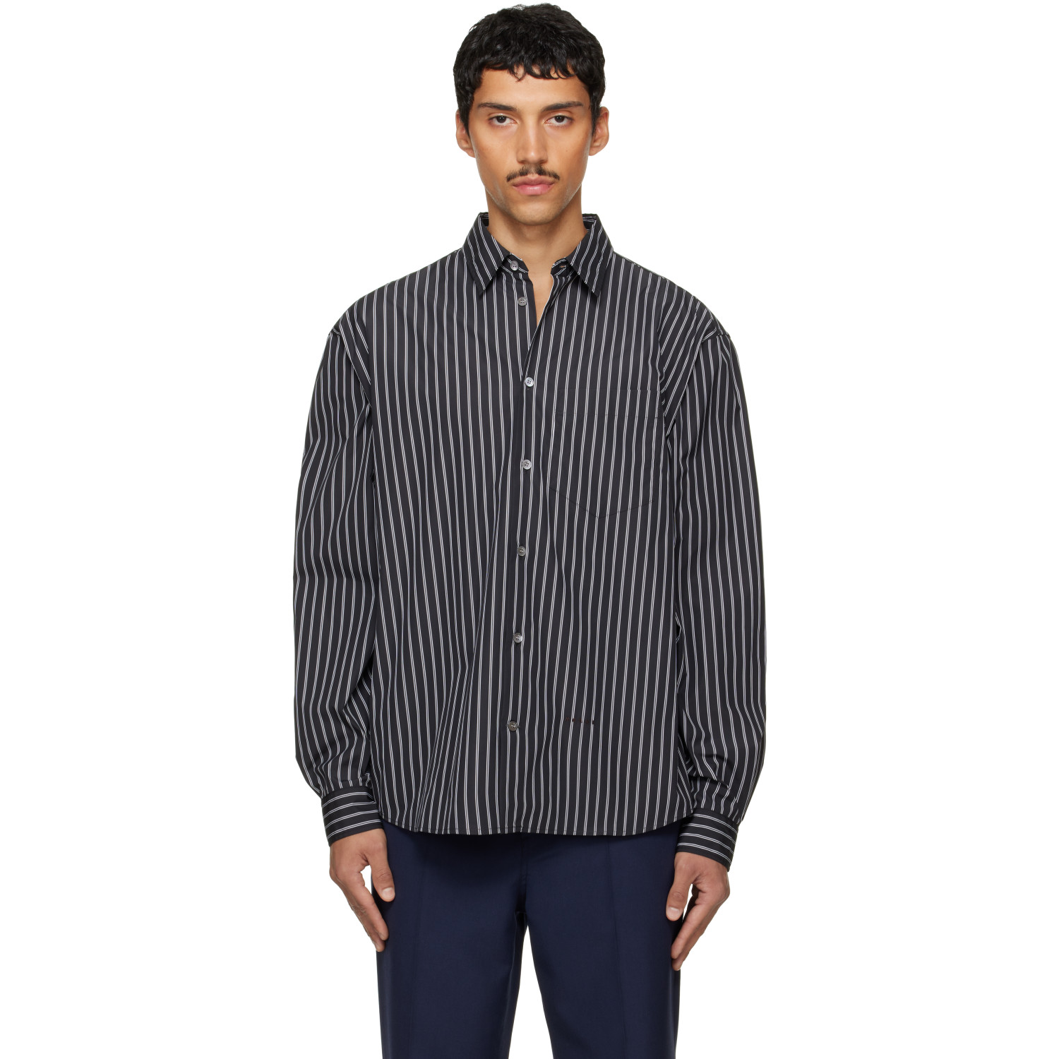 Marni Black Striped Shirt