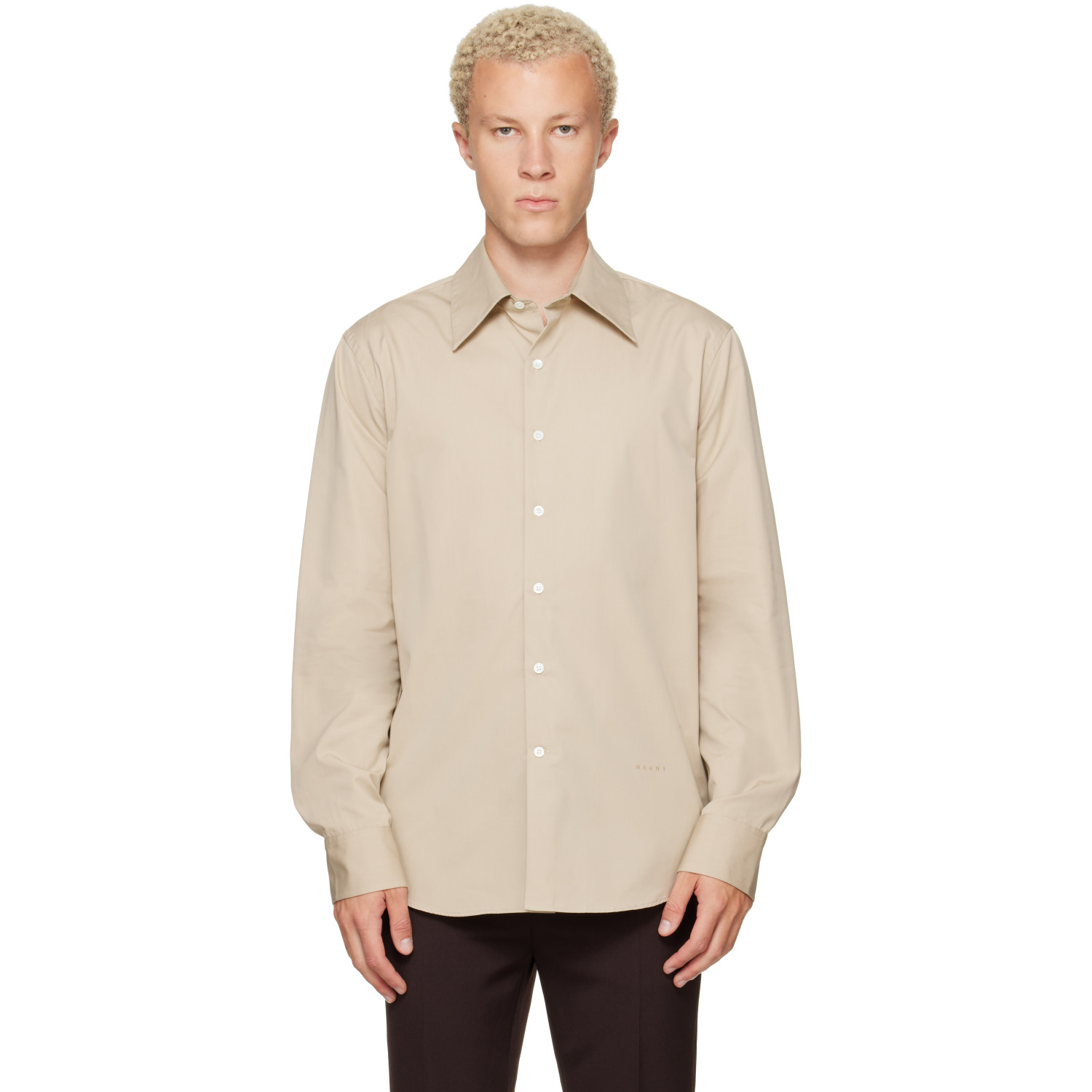 Marni Beige Darted Shirt