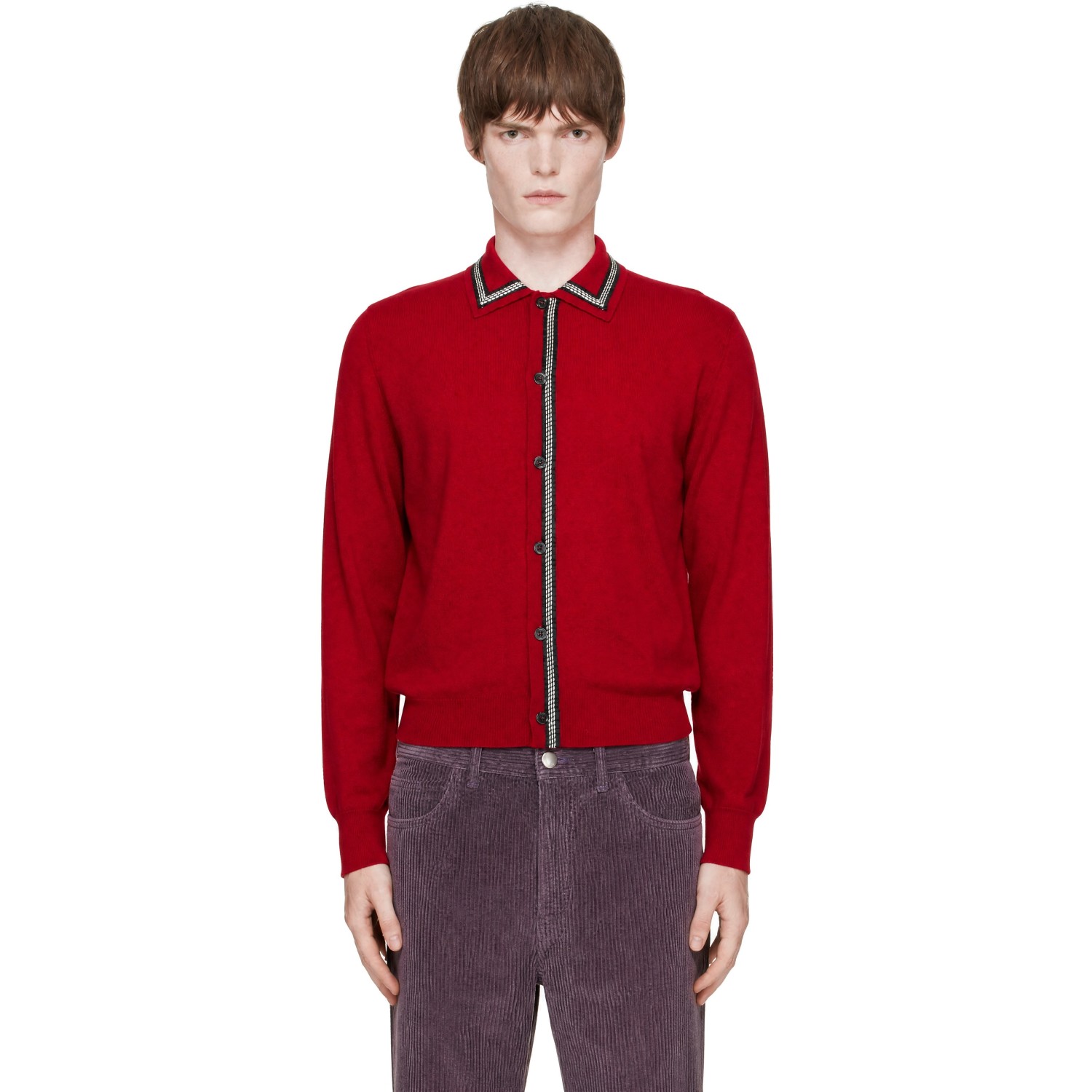 Marni Red Cashmere Cardigan