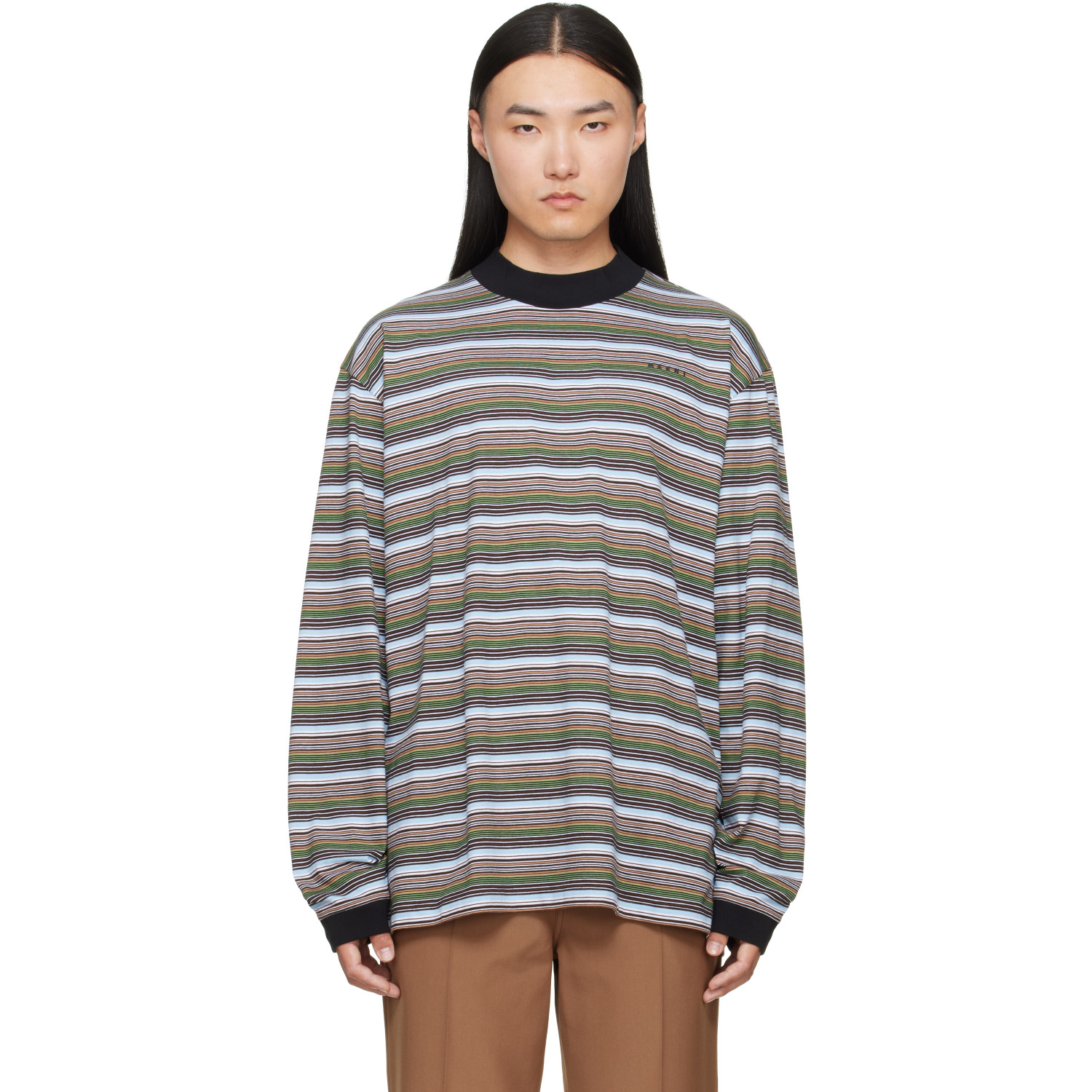 Marni Multicolor Striped T-shirt