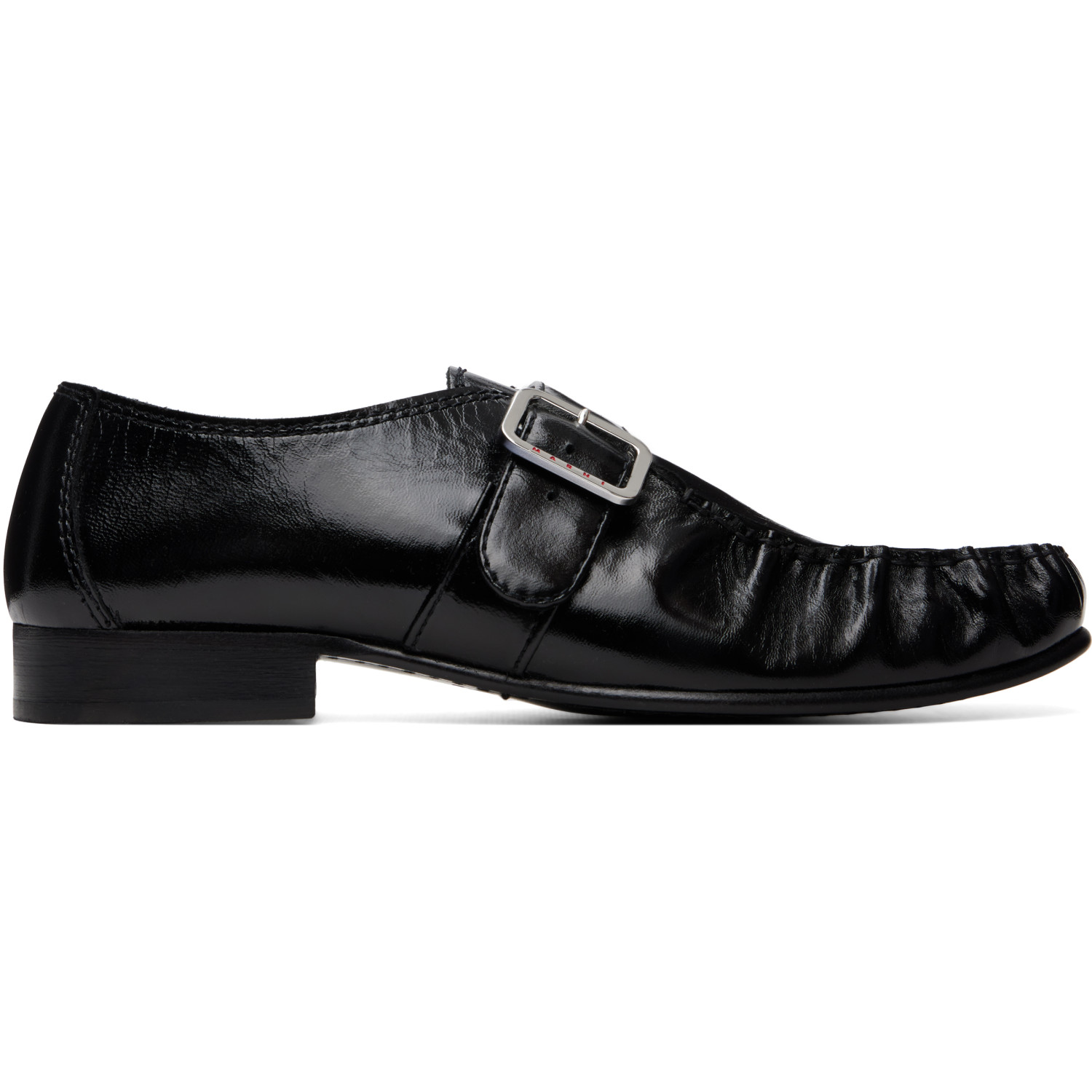 Marni Black Leather Loafers