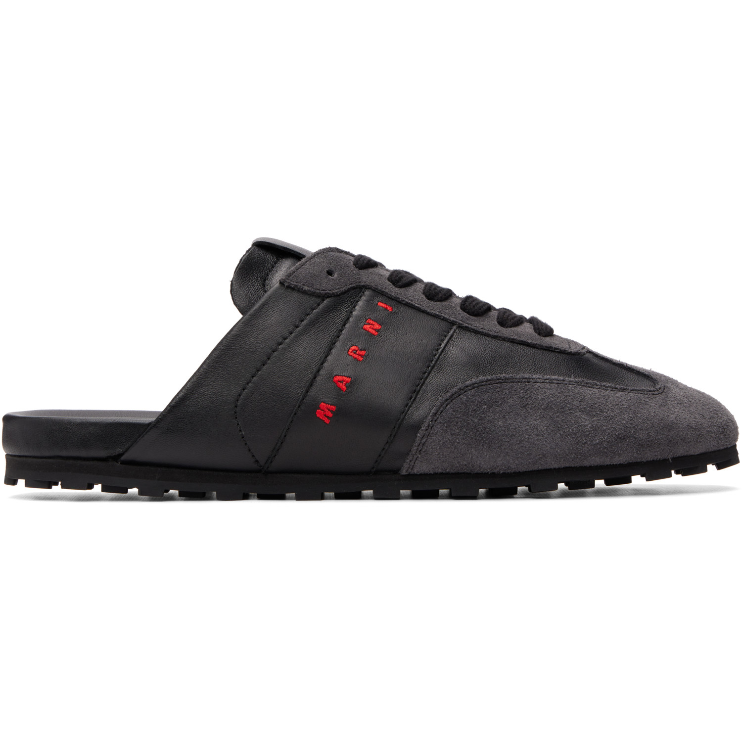 Marni Black Softy Soccer Slip-on Sneakers