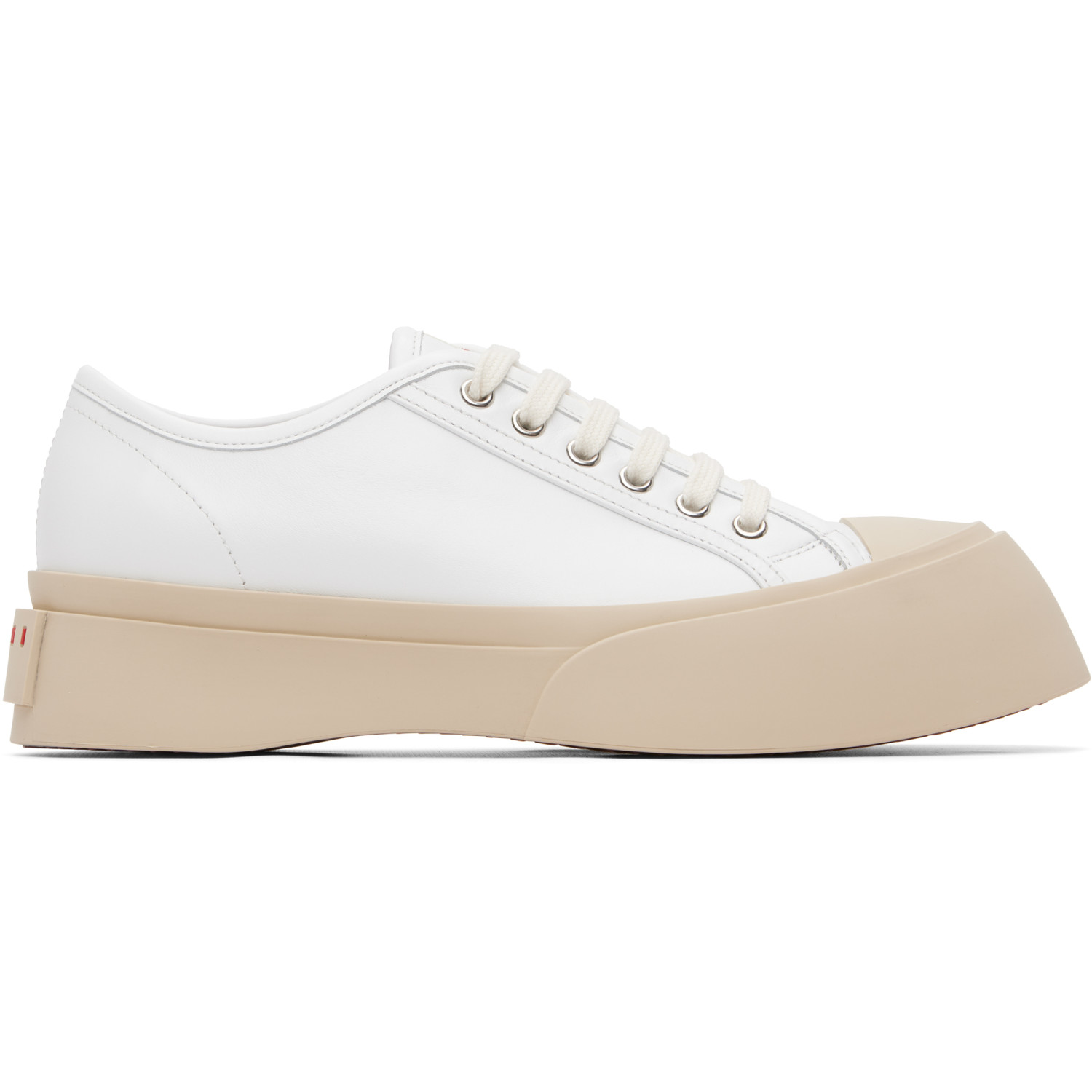Marni White Nappa Leather Pablo Sneakers