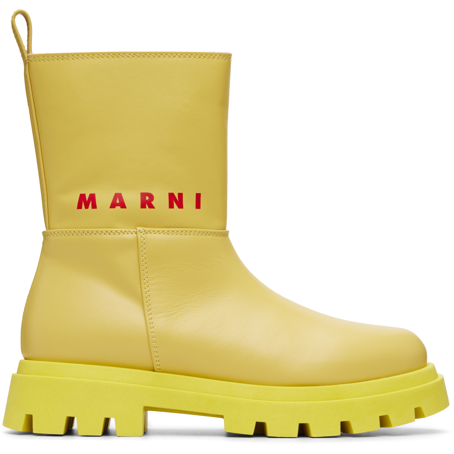 Marni Big Kids Yellow Low Boots