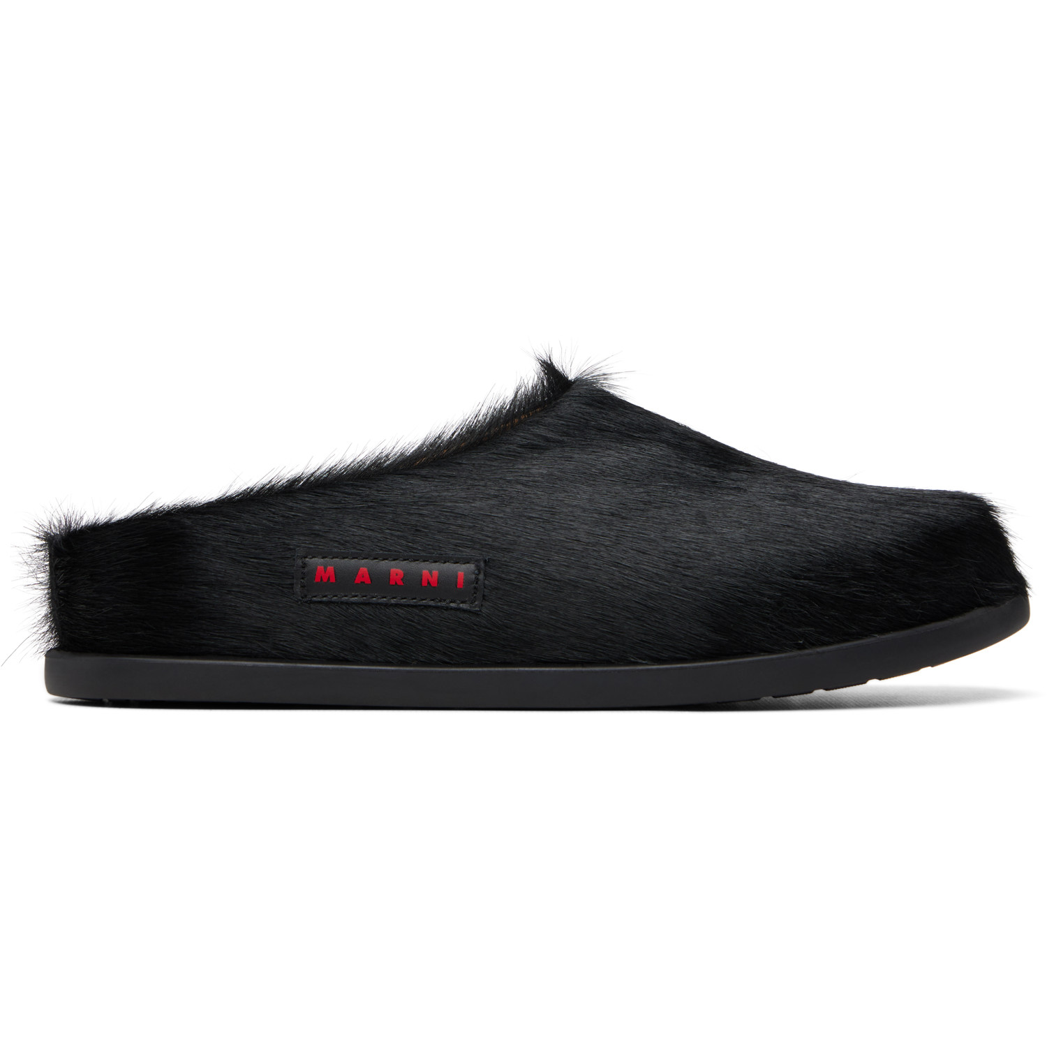 Marni Big Kids Black Fussbett Sabot Slip-on Loafers