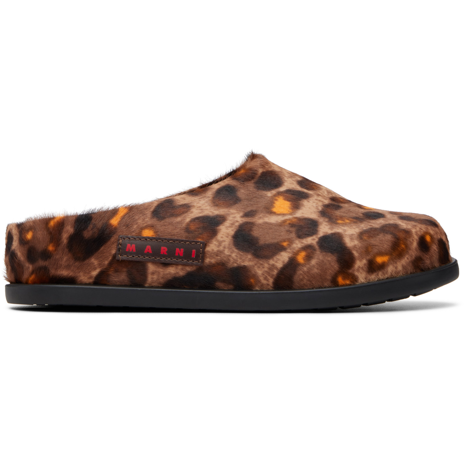 Marni SSENSE Exclusive Big Kids Brown Fussbett Sabot Slip-on Loafers