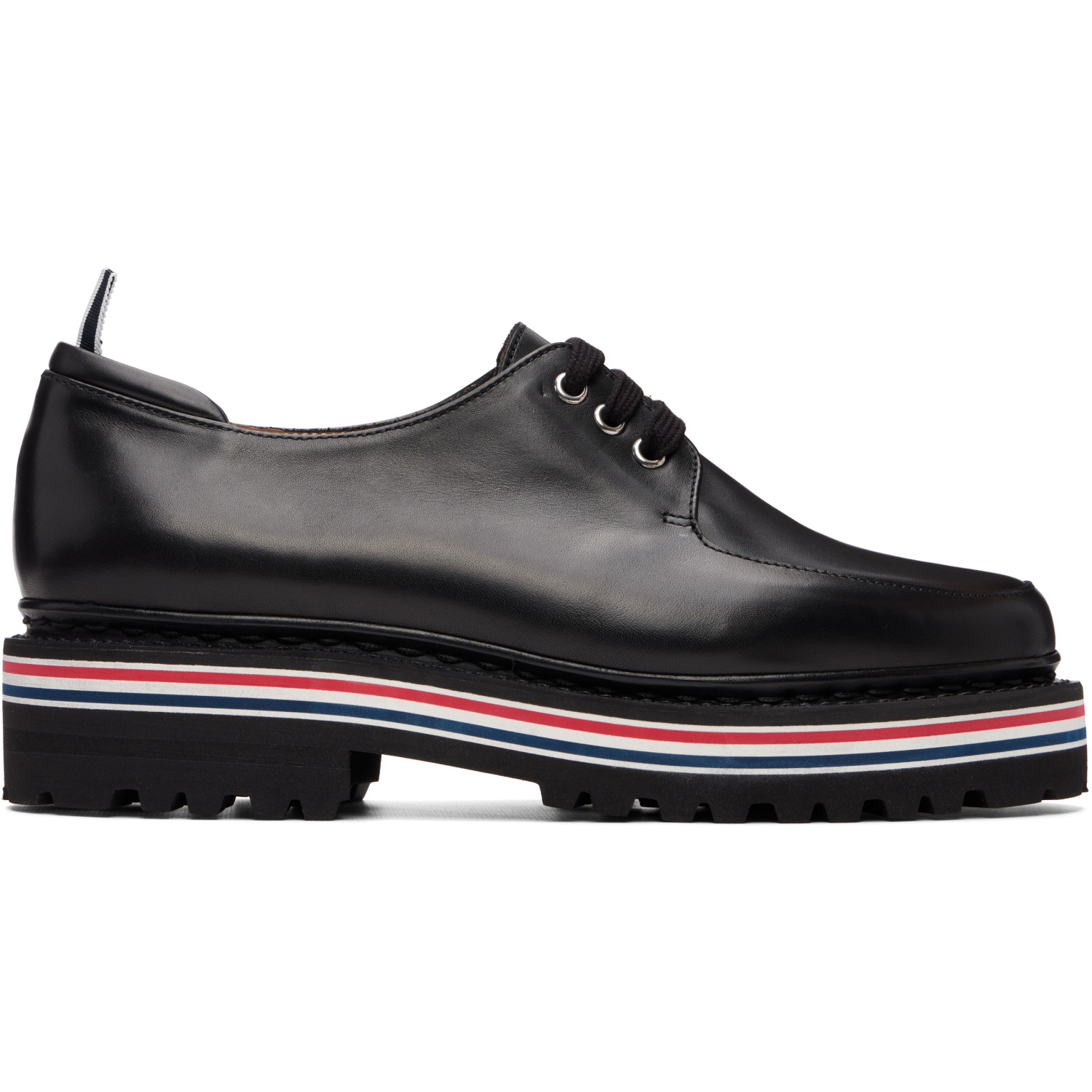 Thom Browne Black Vitello Calf All Terrain Sole Derbys