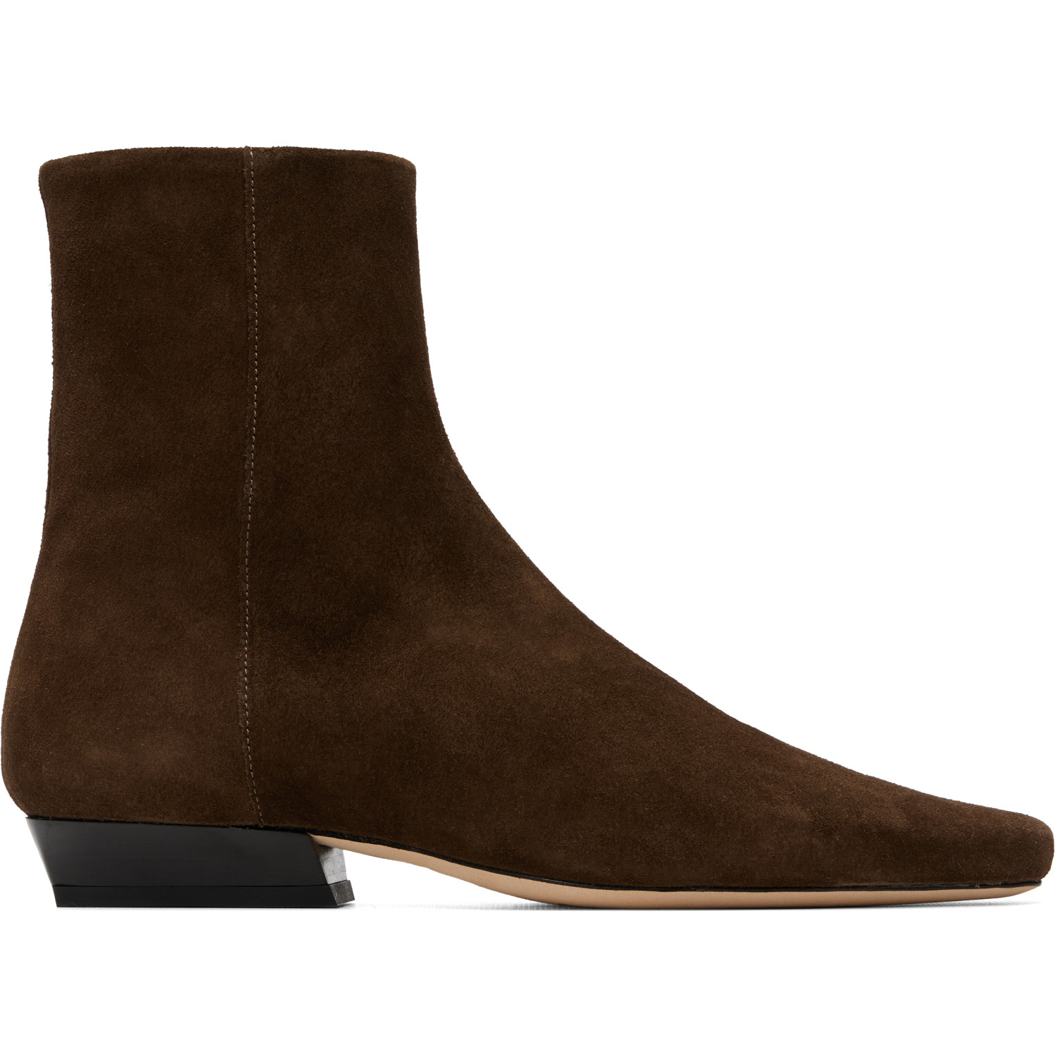 Staud Brown Wally Flat Ankle Boots