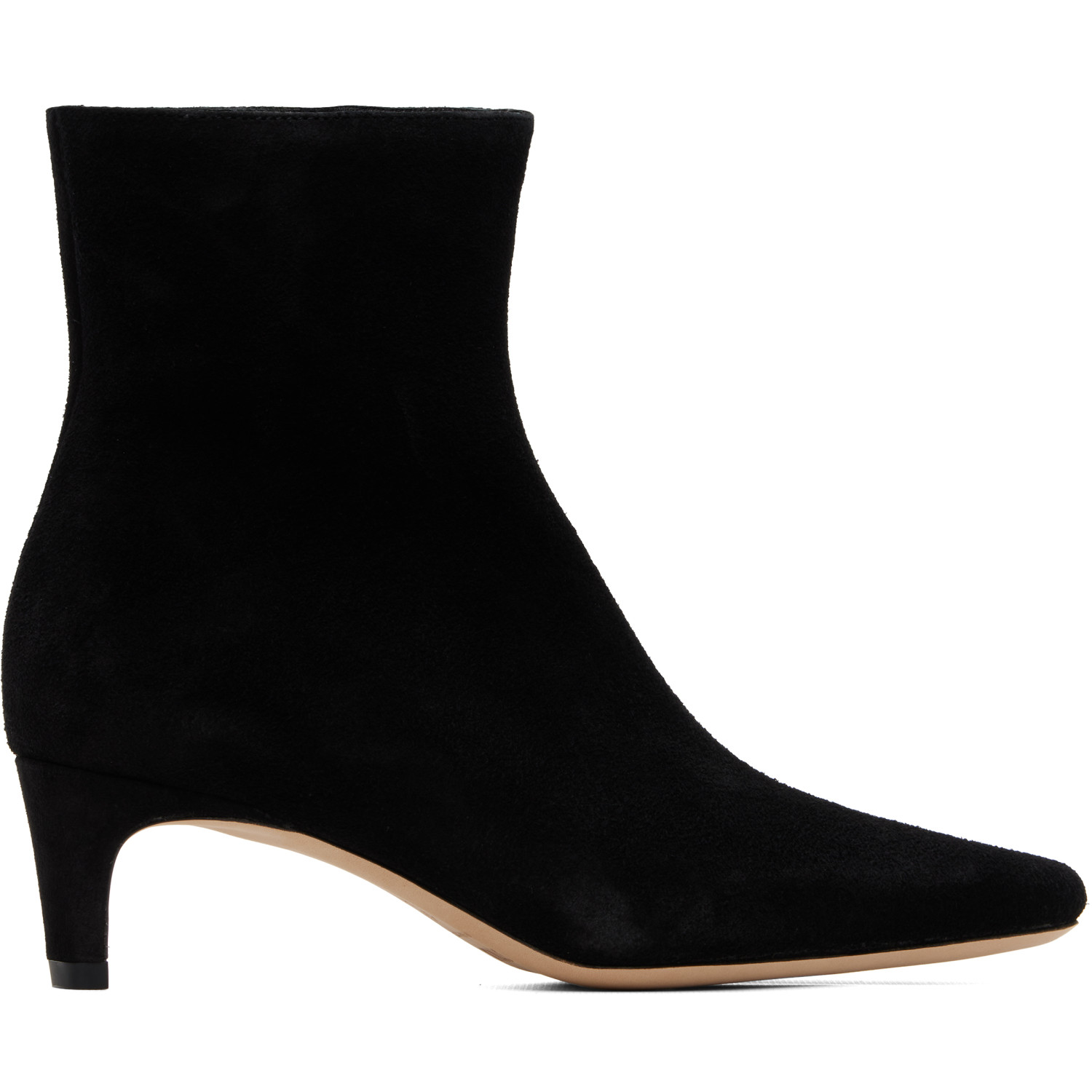 Staud Black Suede Wally Ankle Boots