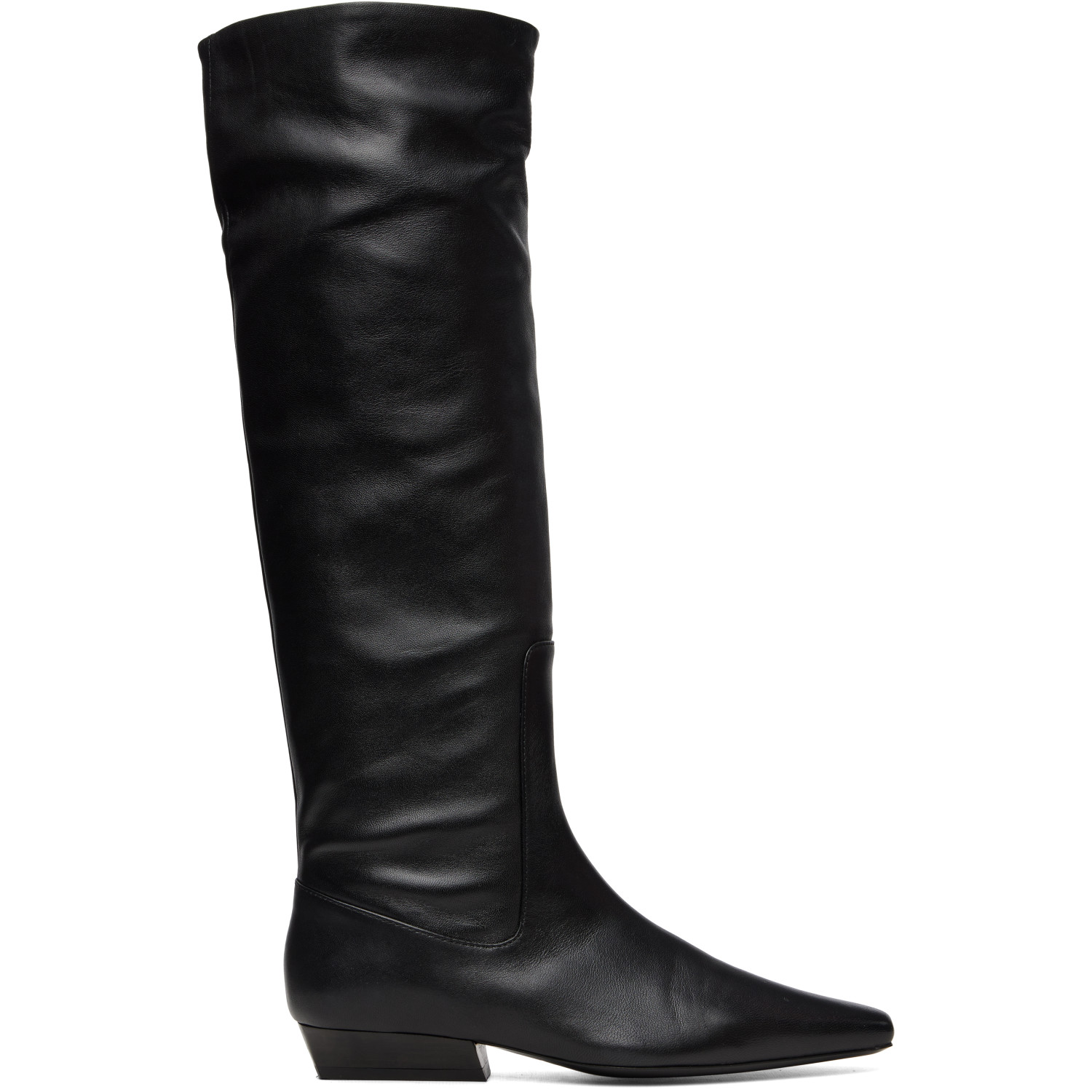 Staud Black Wally Flat Boots