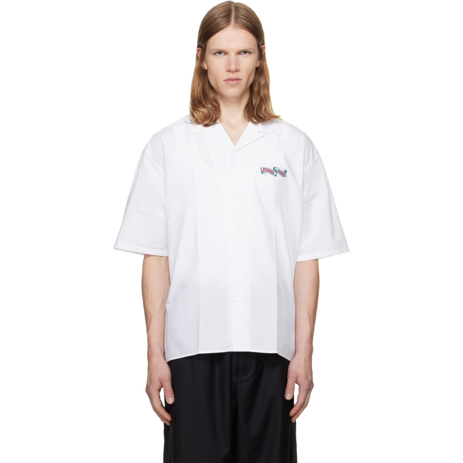 Kenzo White Kenzo Paris 'KENZO Jumping Tiger' Shirt
