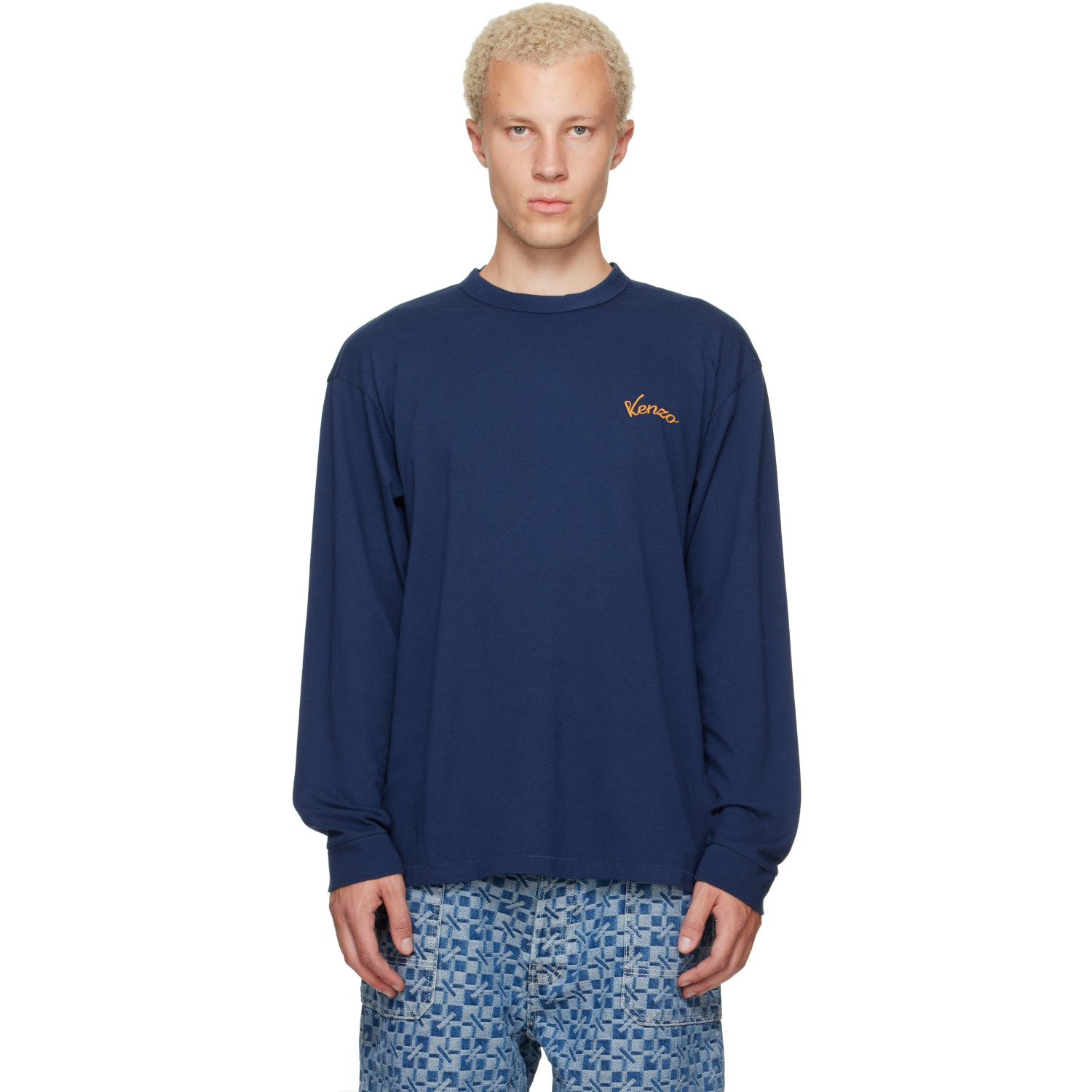 Kenzo Navy Kenzo Paris 'KENZO Eiffel Tower Design' T-shirt