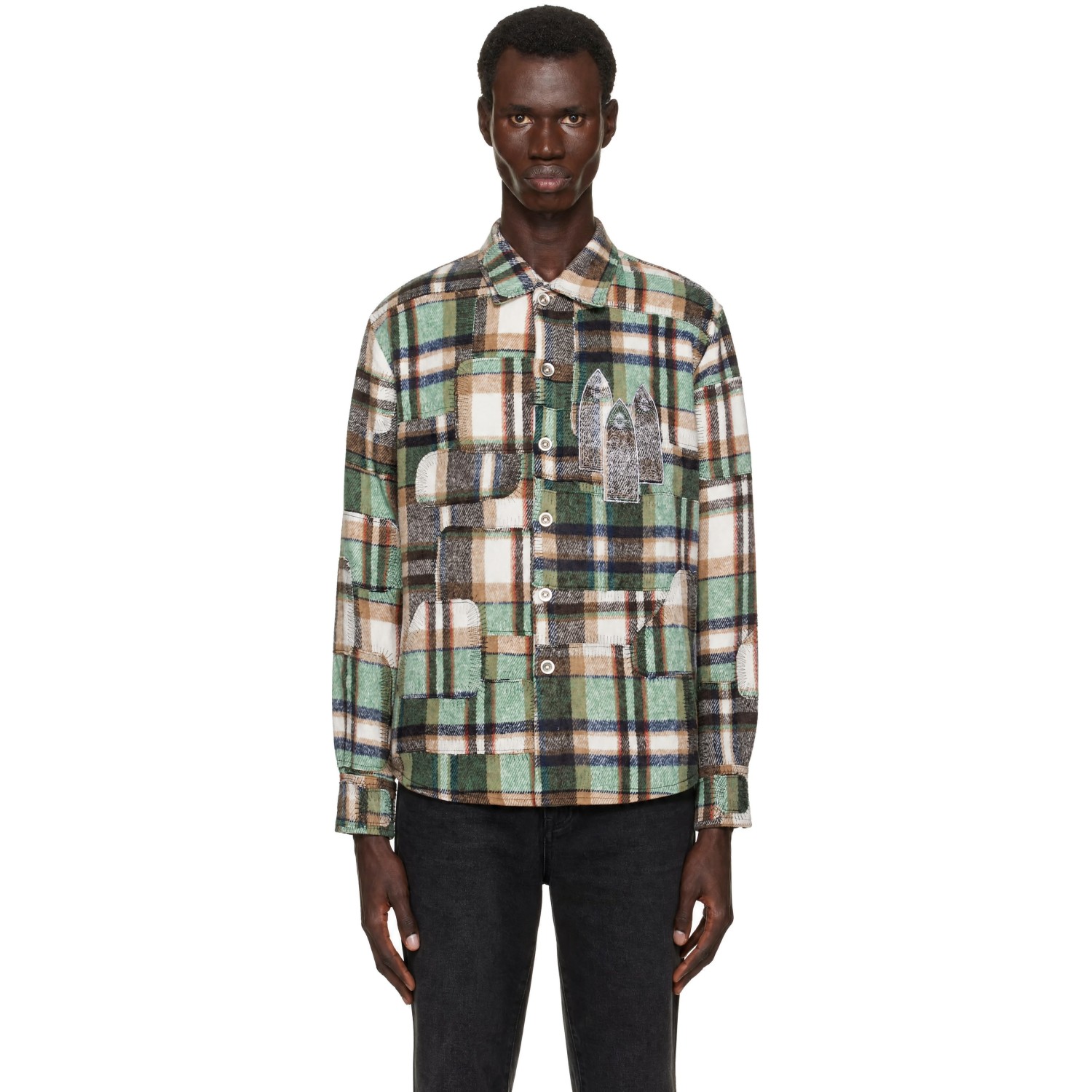 Who Decides War Multicolor Syndicated Flannel Shirt