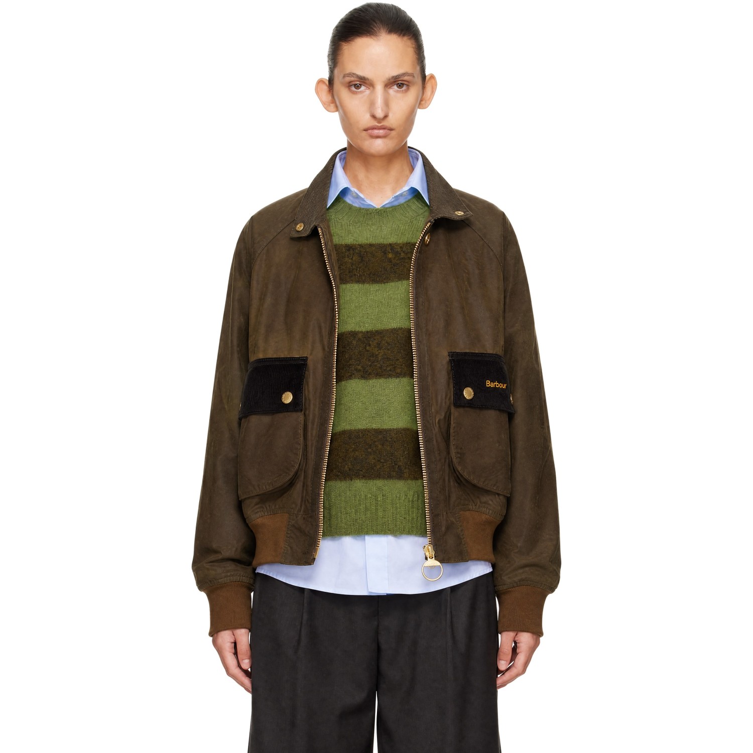 Barbour Khaki Ivybridge Waxed Jacket