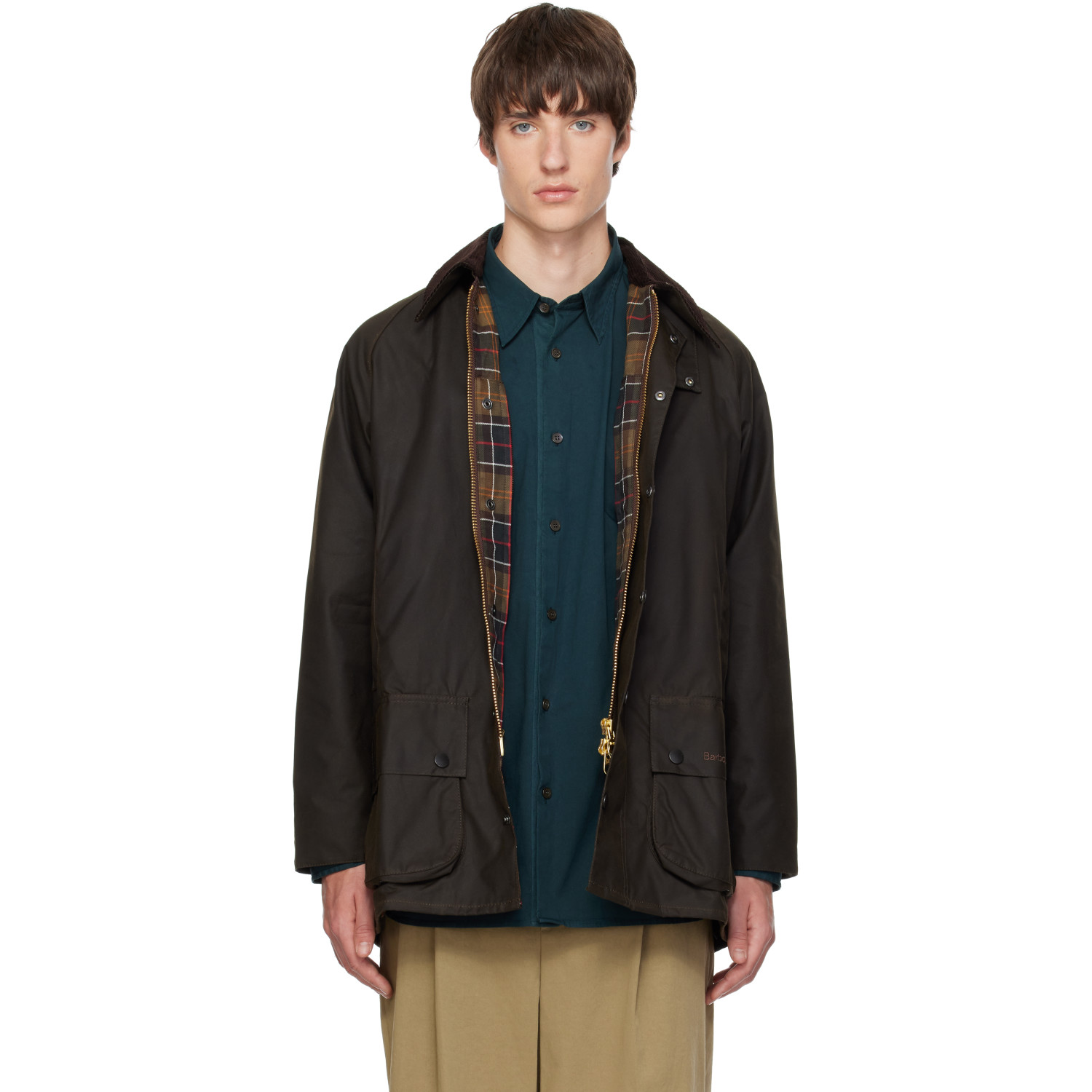 Barbour Brown Classic Beaufort Waxed Jacket