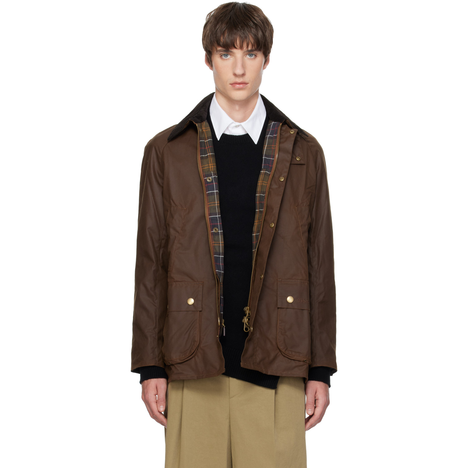 Barbour Brown Ashby Waxed Jacket
