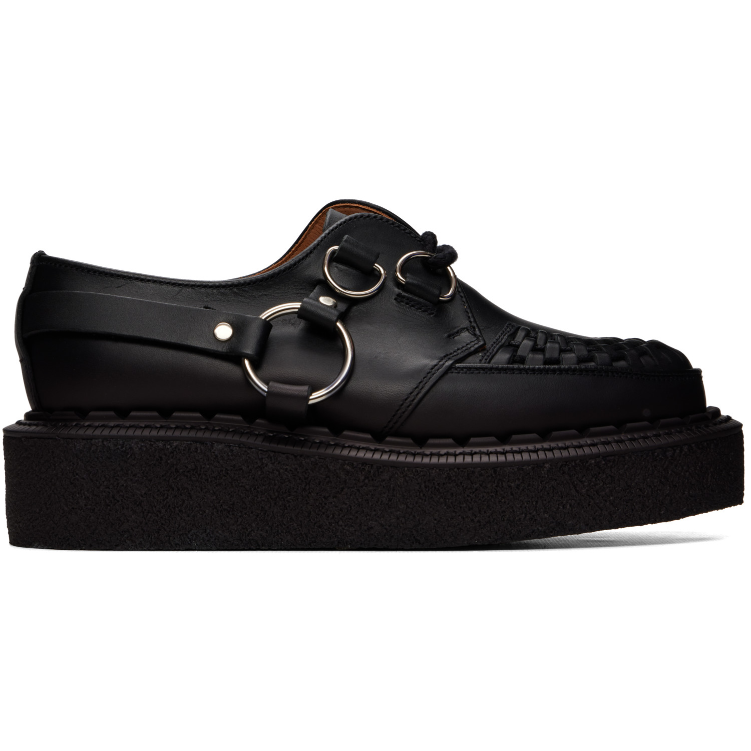George Cox ブラック Harness Skipton クリーパー ダービー In Black Waxy