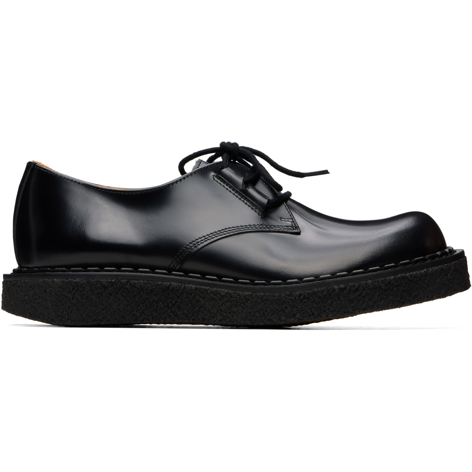 YMC Black George Cox Edition Bump-Toe Derbys
