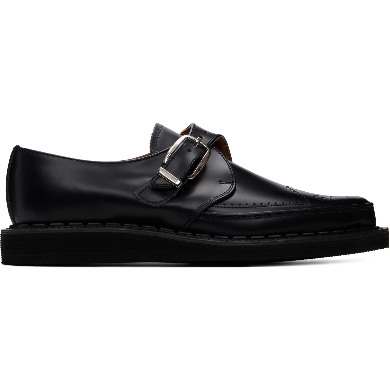 George Cox Black Strummer Monkstraps