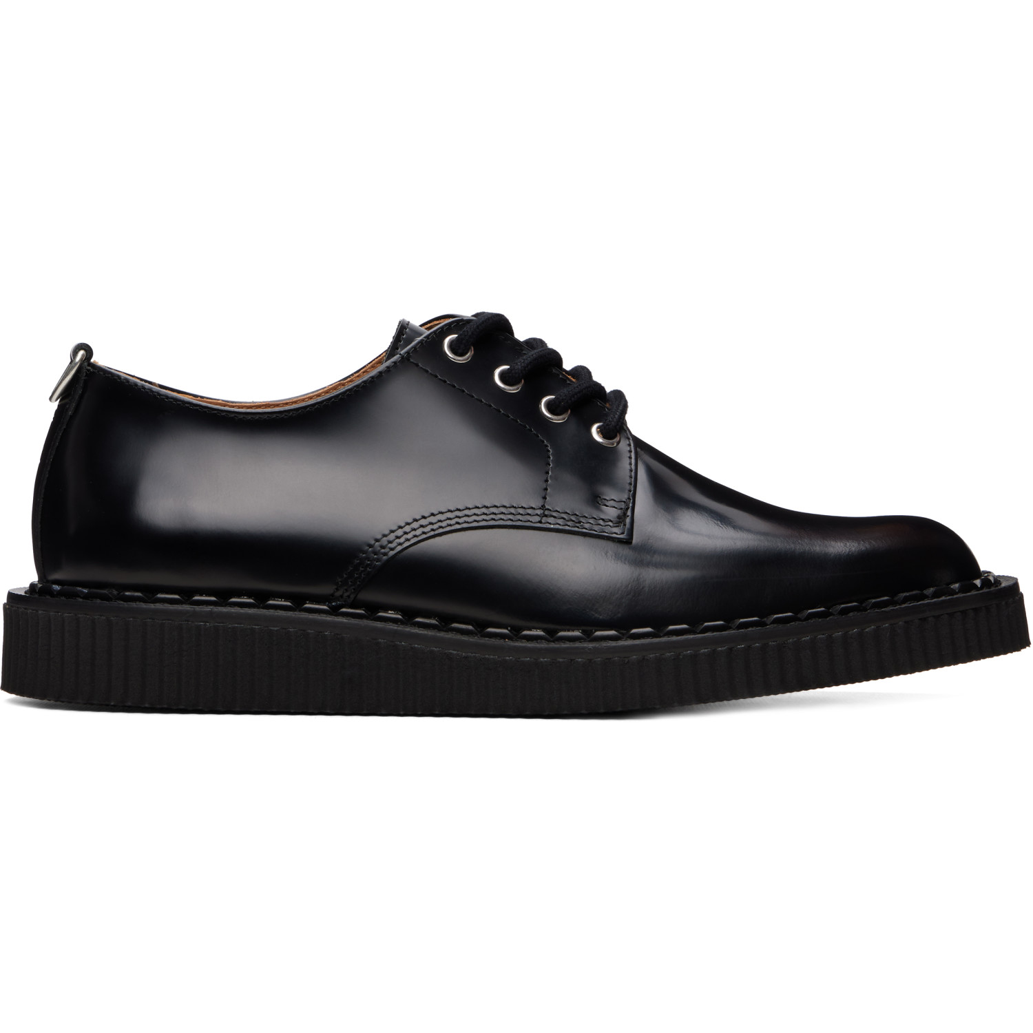 George Cox Black 4 Eyelet Derbys