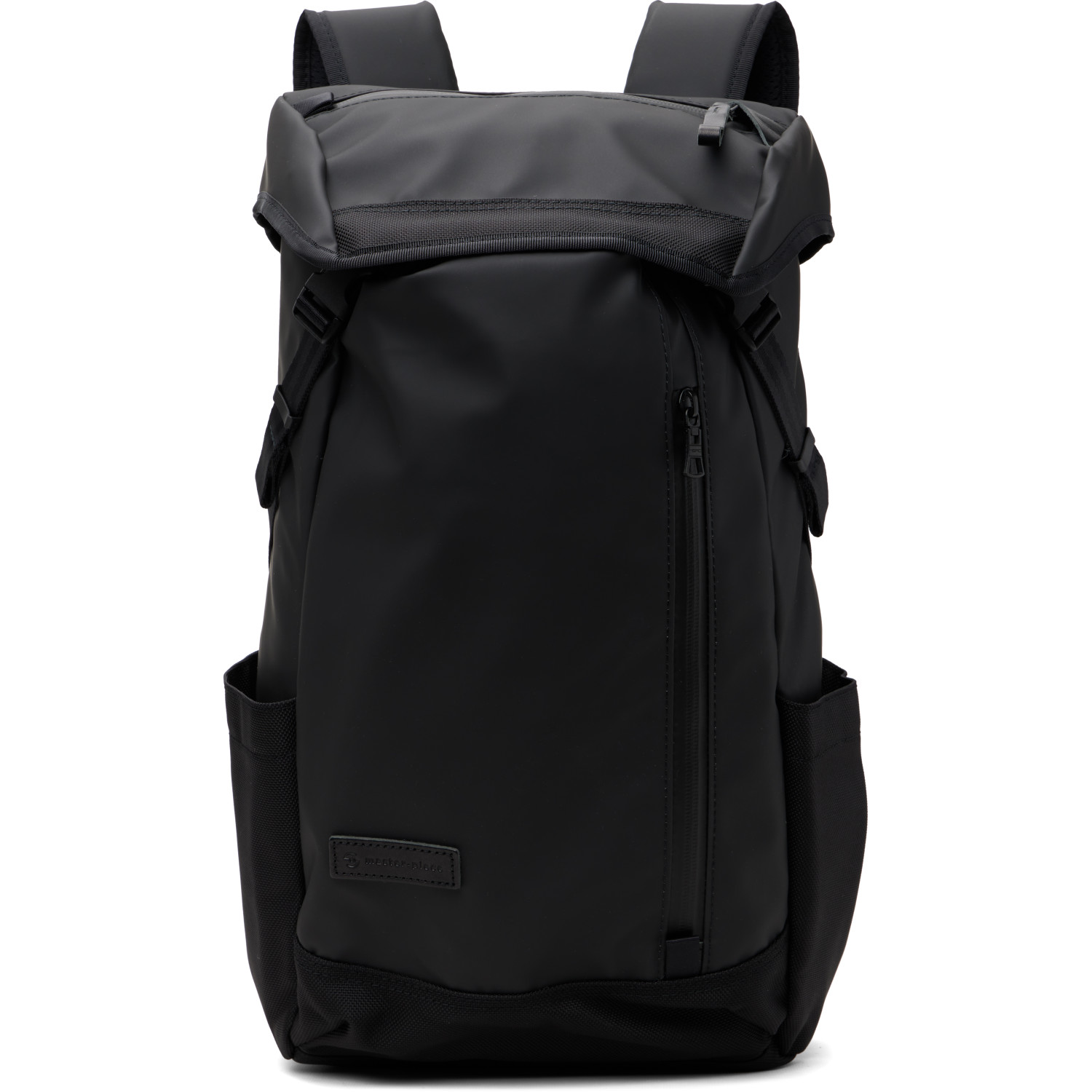 master-piece Black Slick Flap Backpack