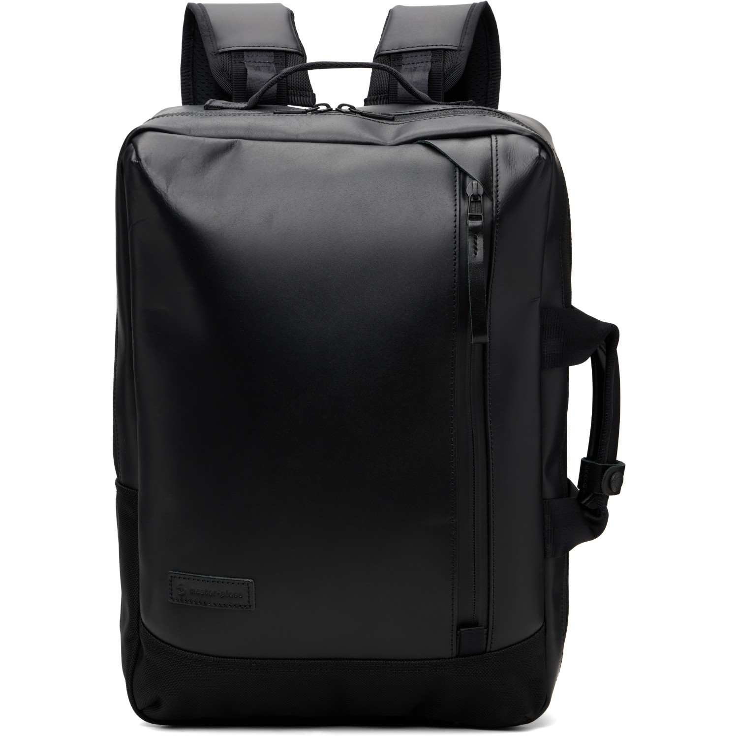 master-piece Black Slick ver. 2WAY Leather Backpack