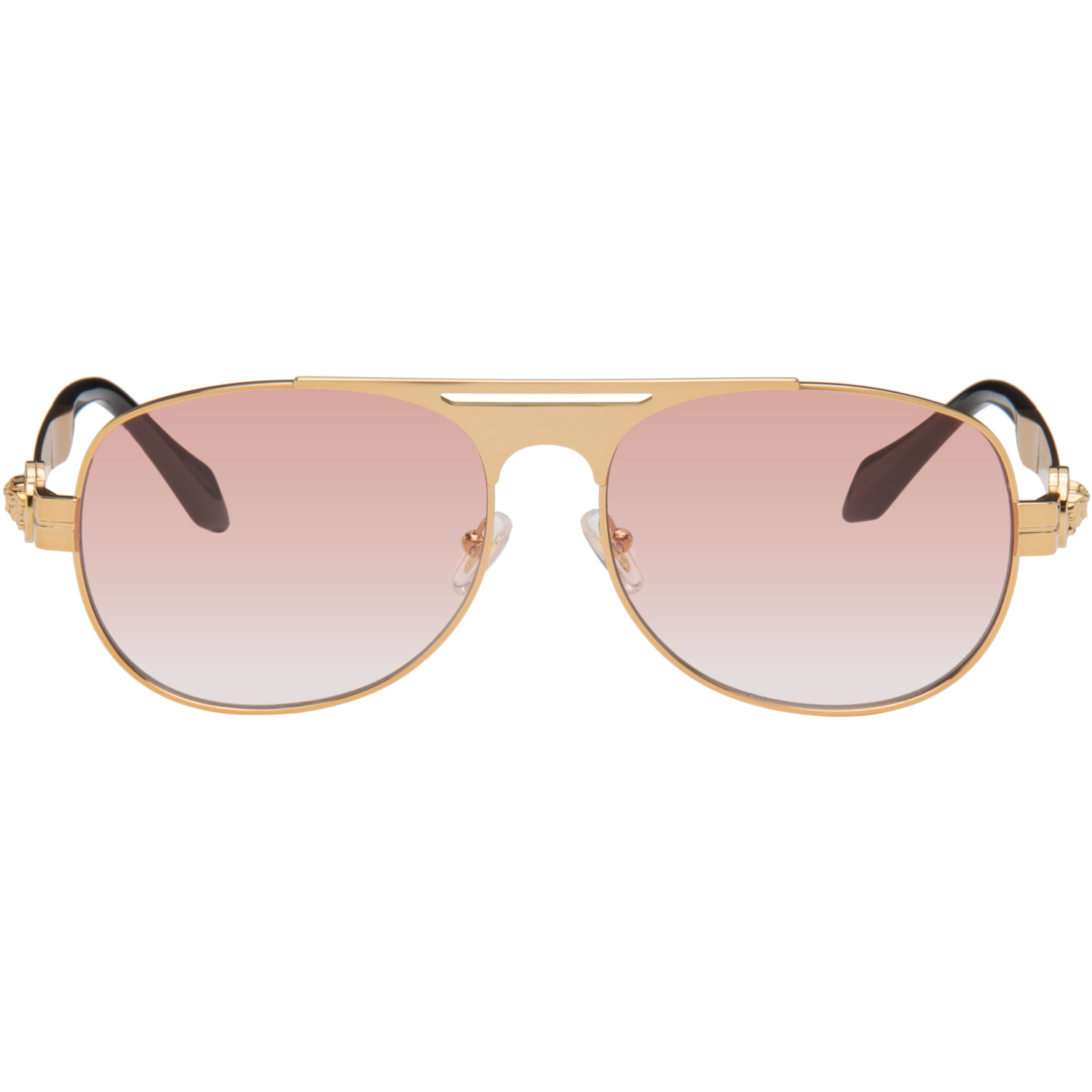 Versace Gold Aviator Sunglasses