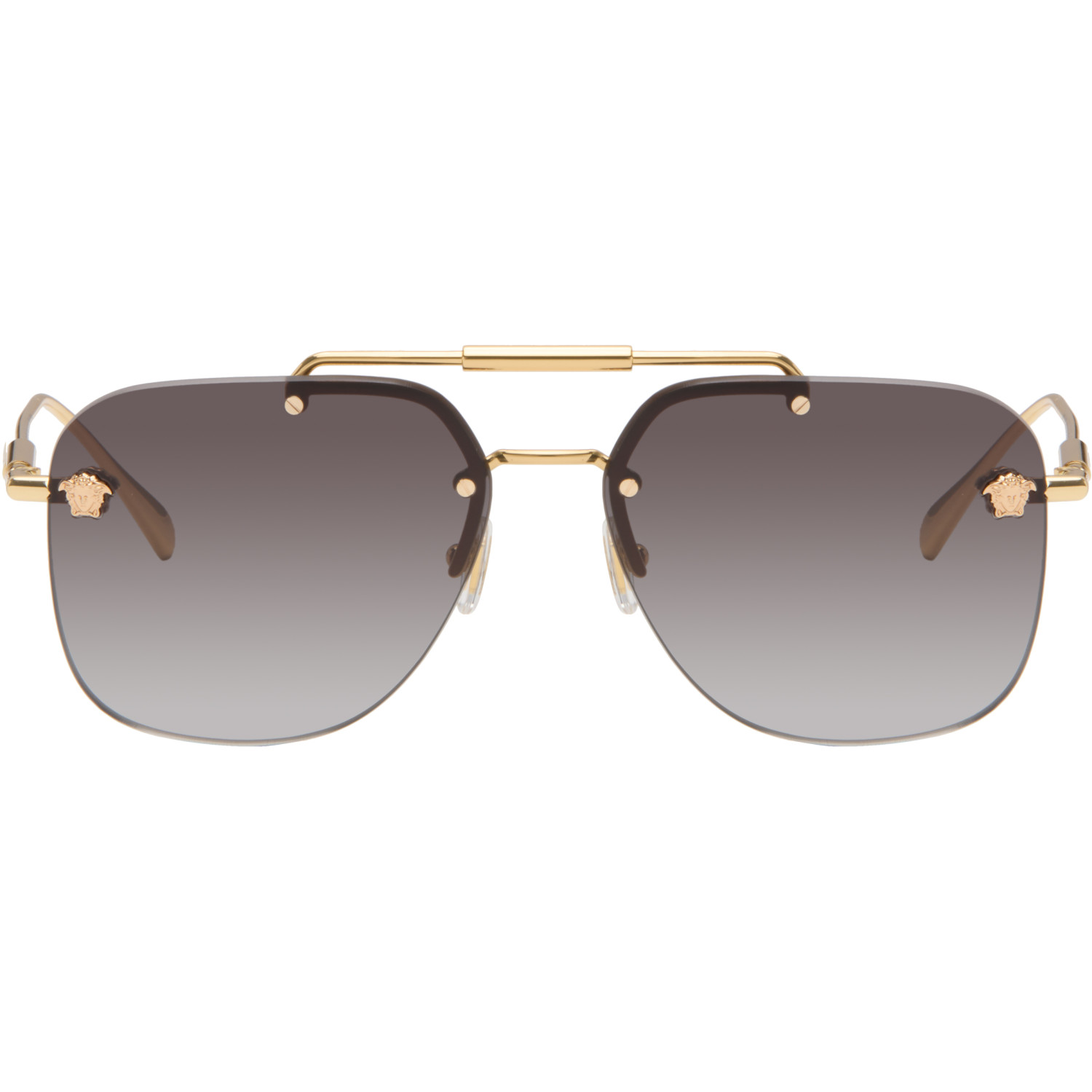 Versace Gold Aviator Sunglasses