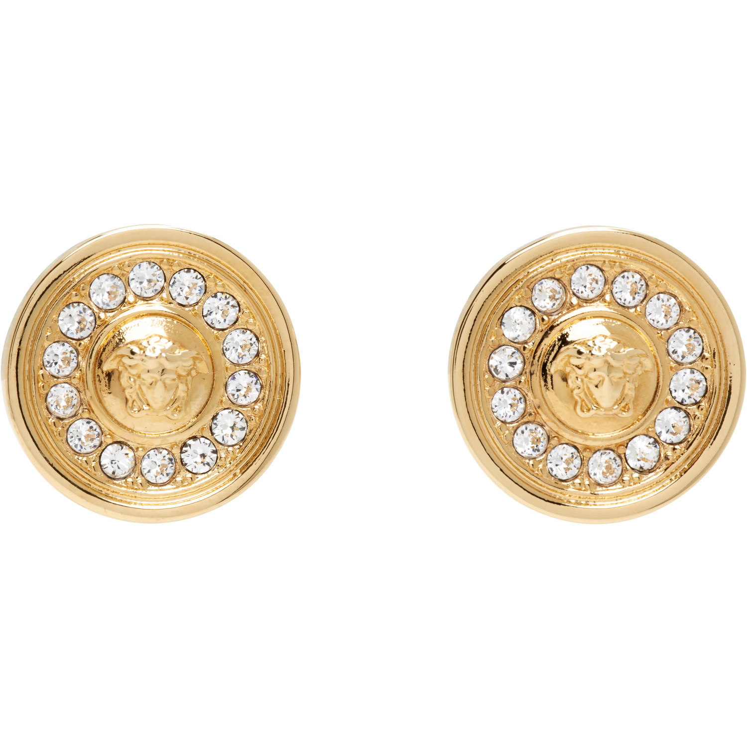 Versace Medusa Crystal Earrings