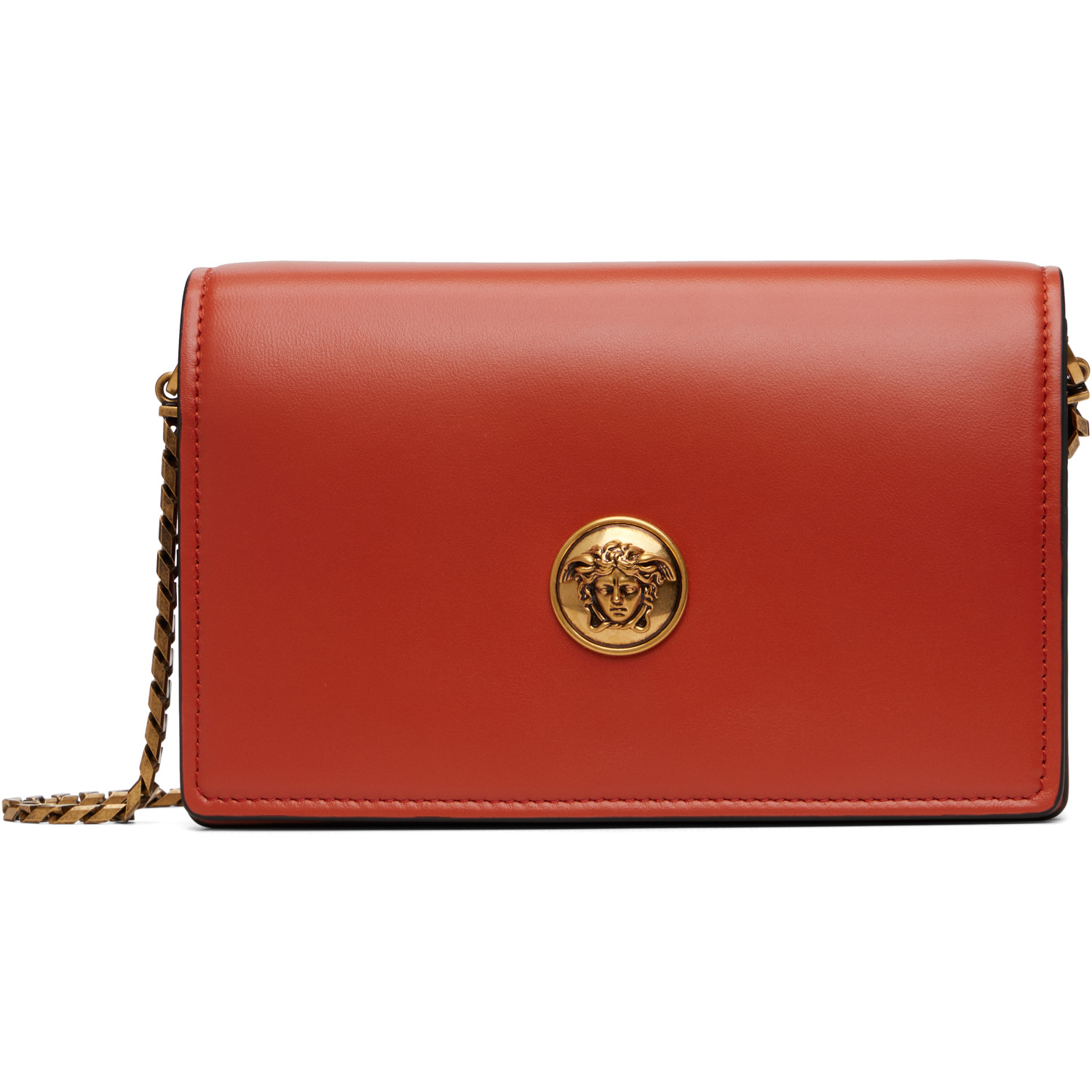 Versace Orange Emblème Nappa Mini Bag