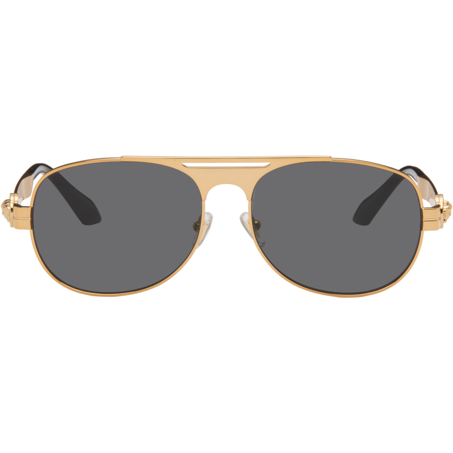 Versace Gold Clarck Pilot Sunglasses
