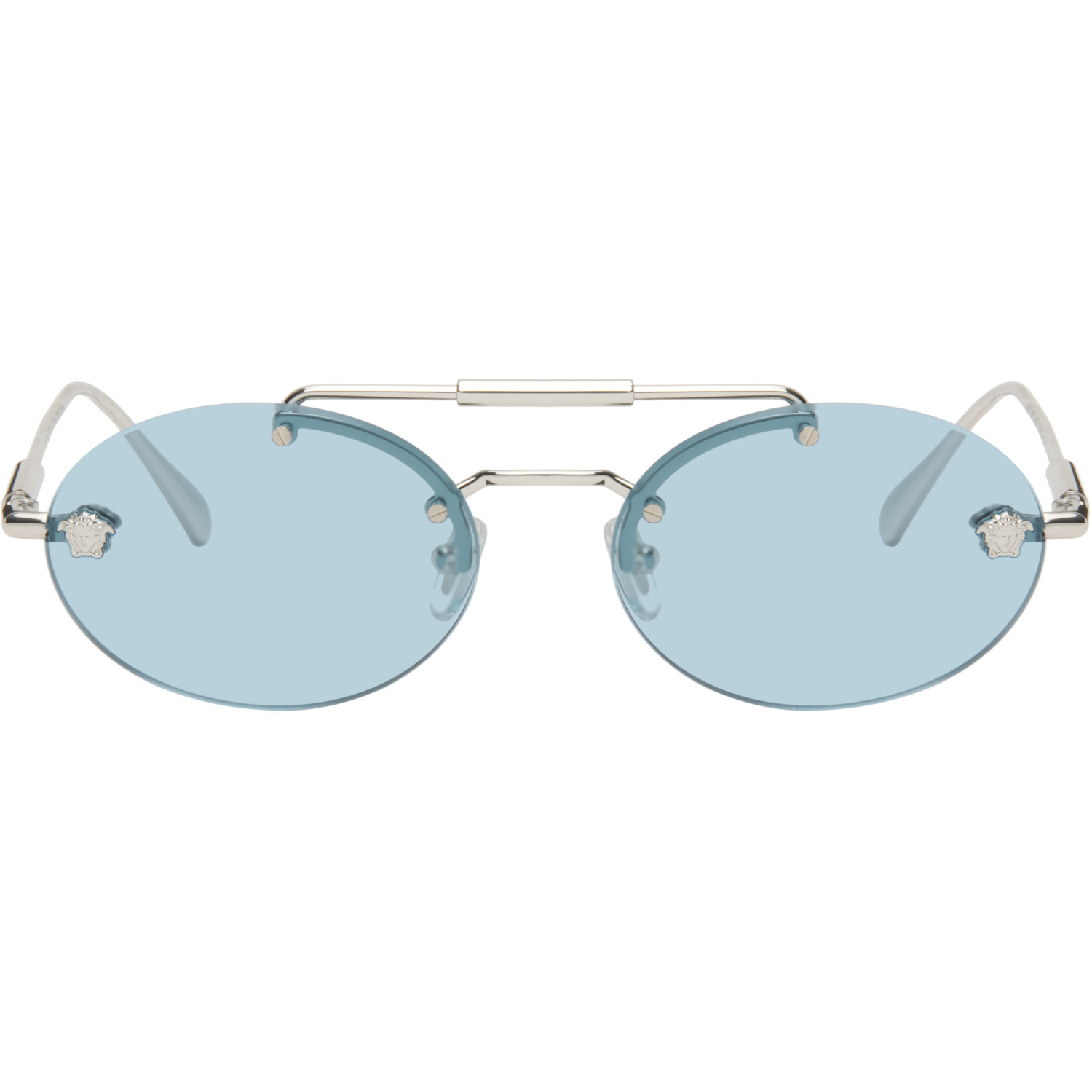 Versace Silver Medusa Sunglasses