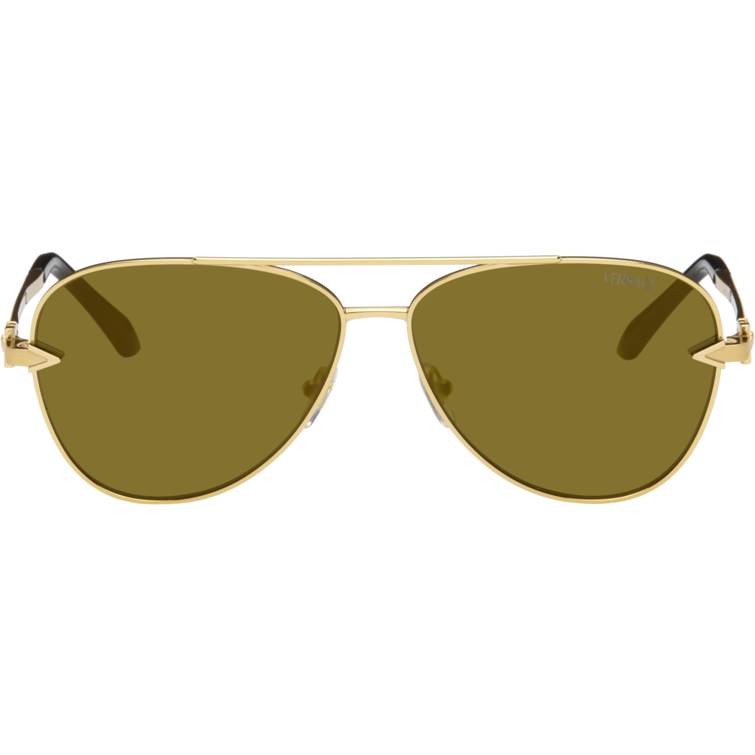 Versace Gold Avanti Pilot Sunglasses