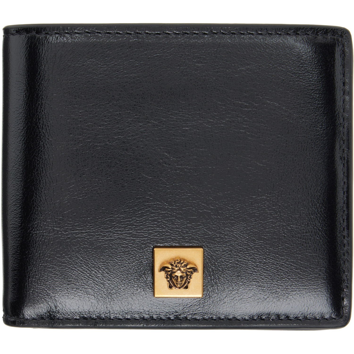 Versace Black Severine Leather Bifold Wallet