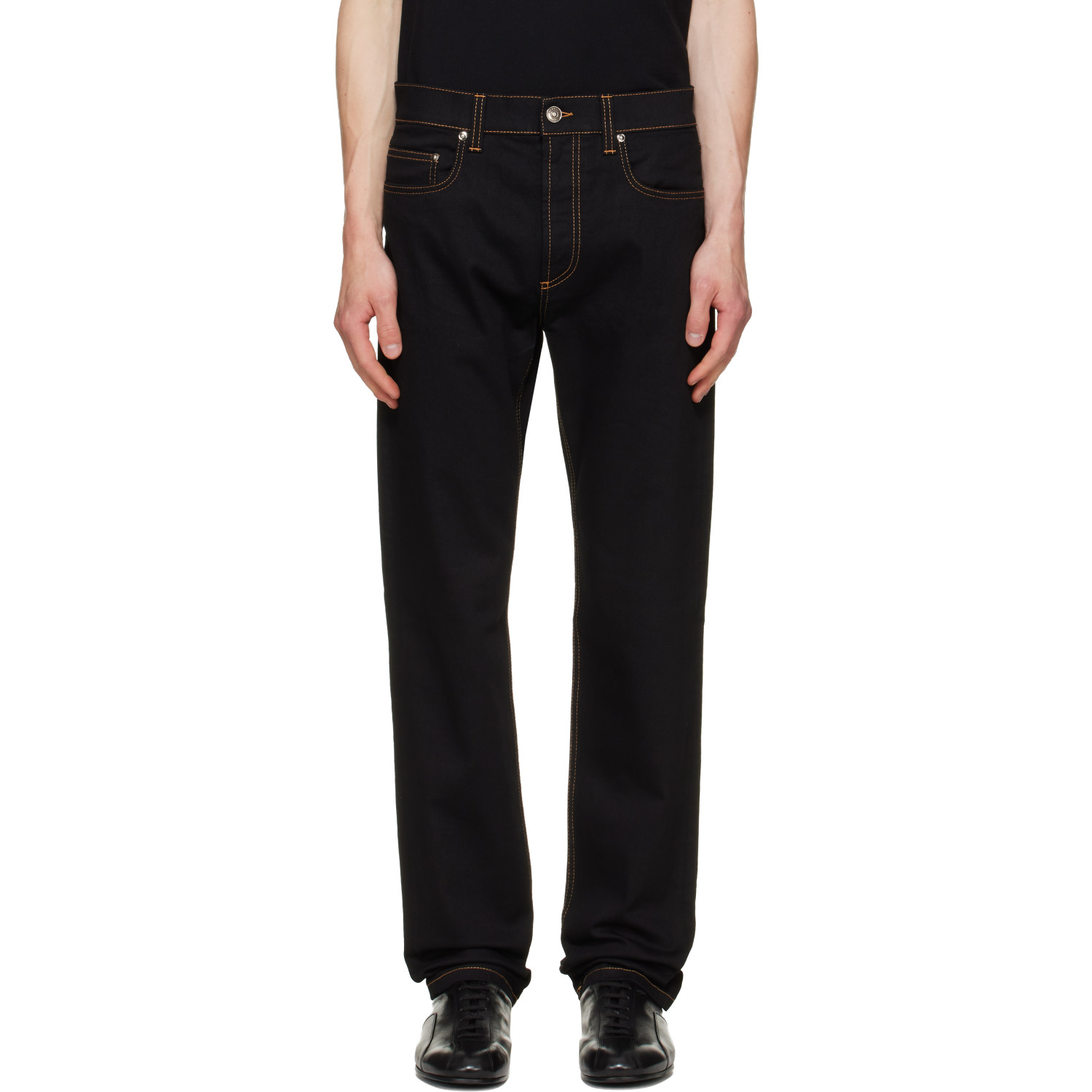 Versace Black Tapered Jeans