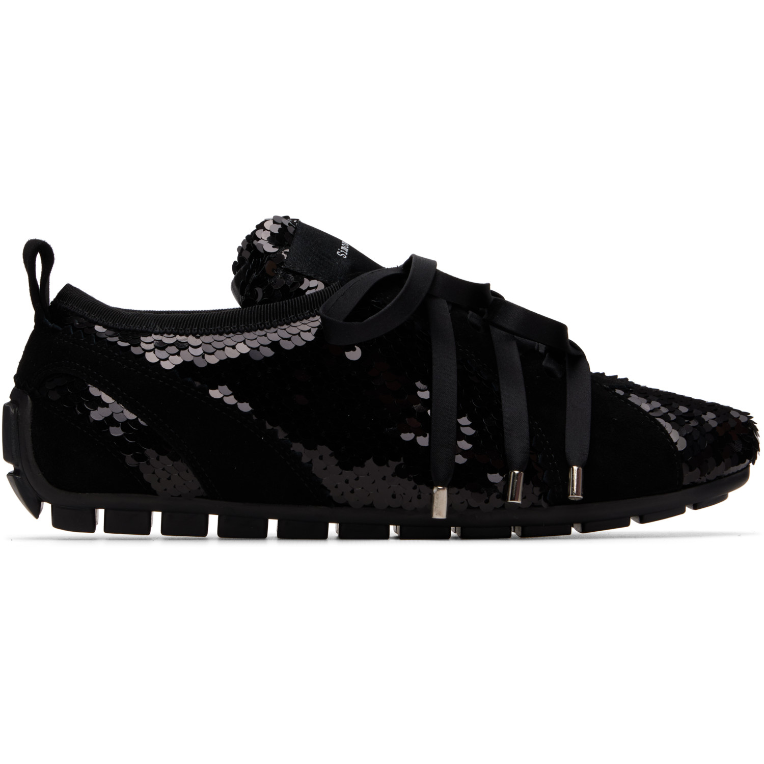 Simone Rocha Black Ballerina Grip Trainer Sneakers