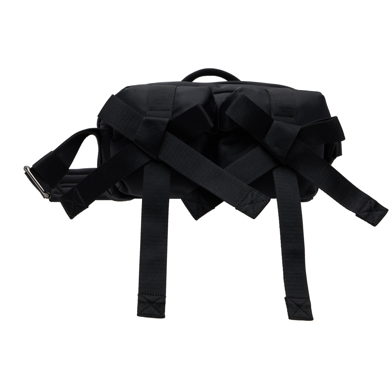 Simone Rocha Black Beaded Classic Bow Crossbody Bag
