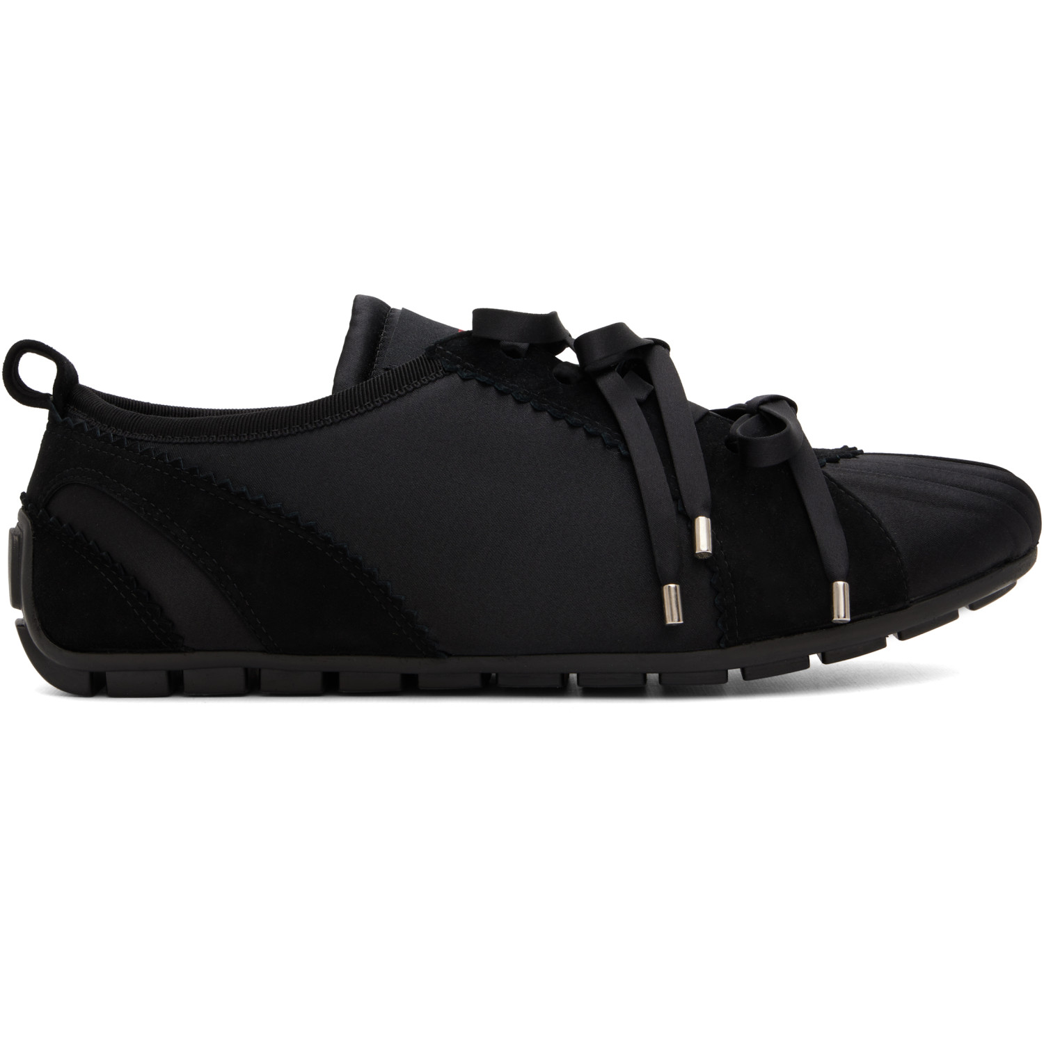 Simone Rocha Black Ballerina Grip Sneakers
