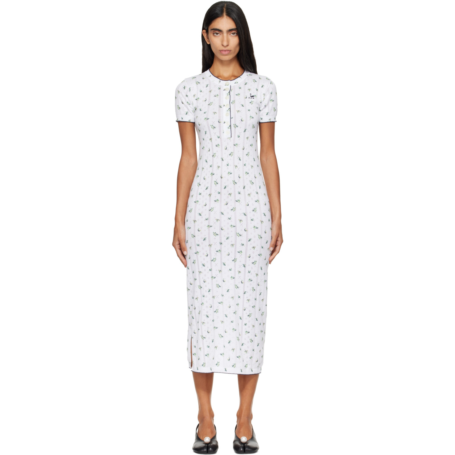 B.B. Wallace White Cecily Maxi Dress