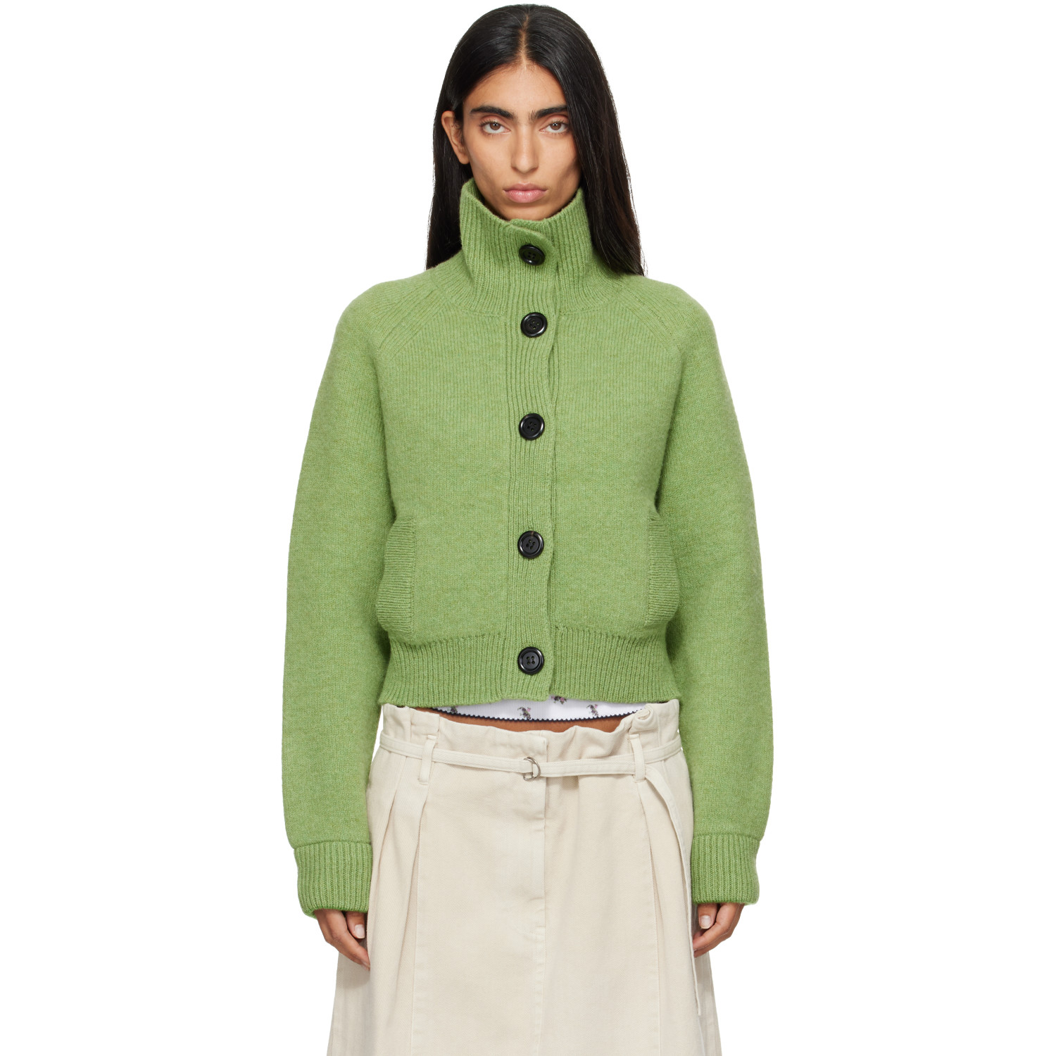 B.B. Wallace Green Hesse Cardigan