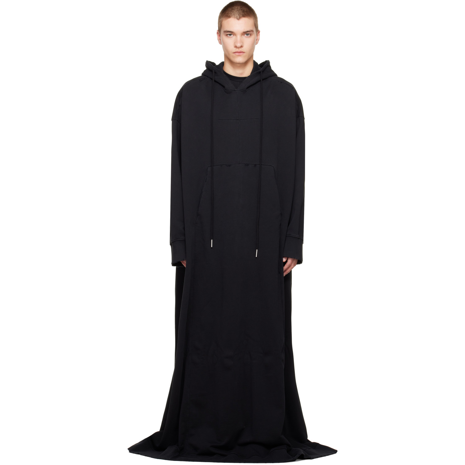 MATIÈRES FÉCALES Black 'Cult' Cape Coat
